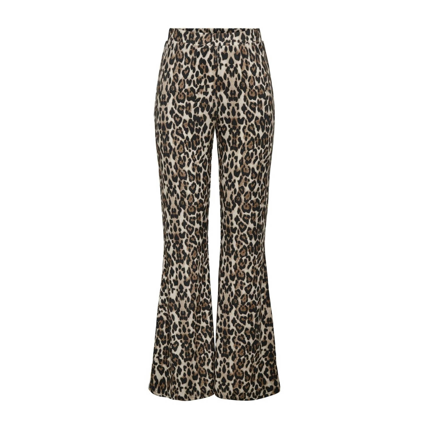 Only Legging met hoge taille ONLANNA RIB FLARED AOP LEGGING CS JRS