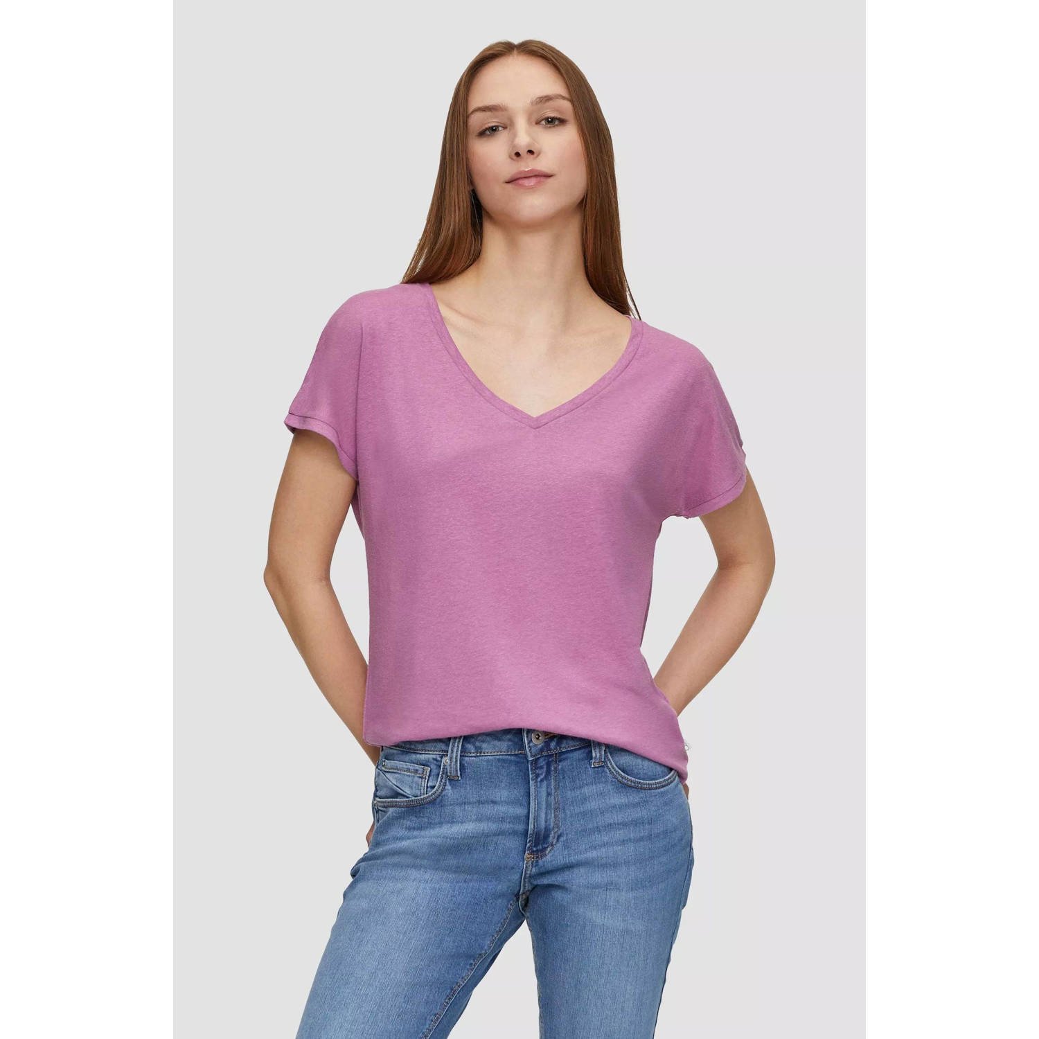 Q S by s.Oliver T-shirt paars
