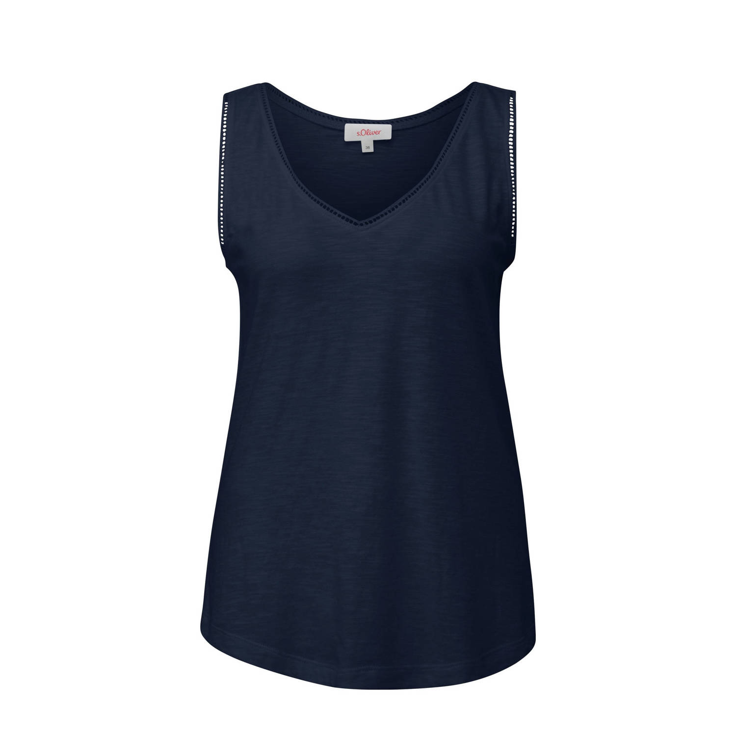 S.Oliver top met contrastbies marine