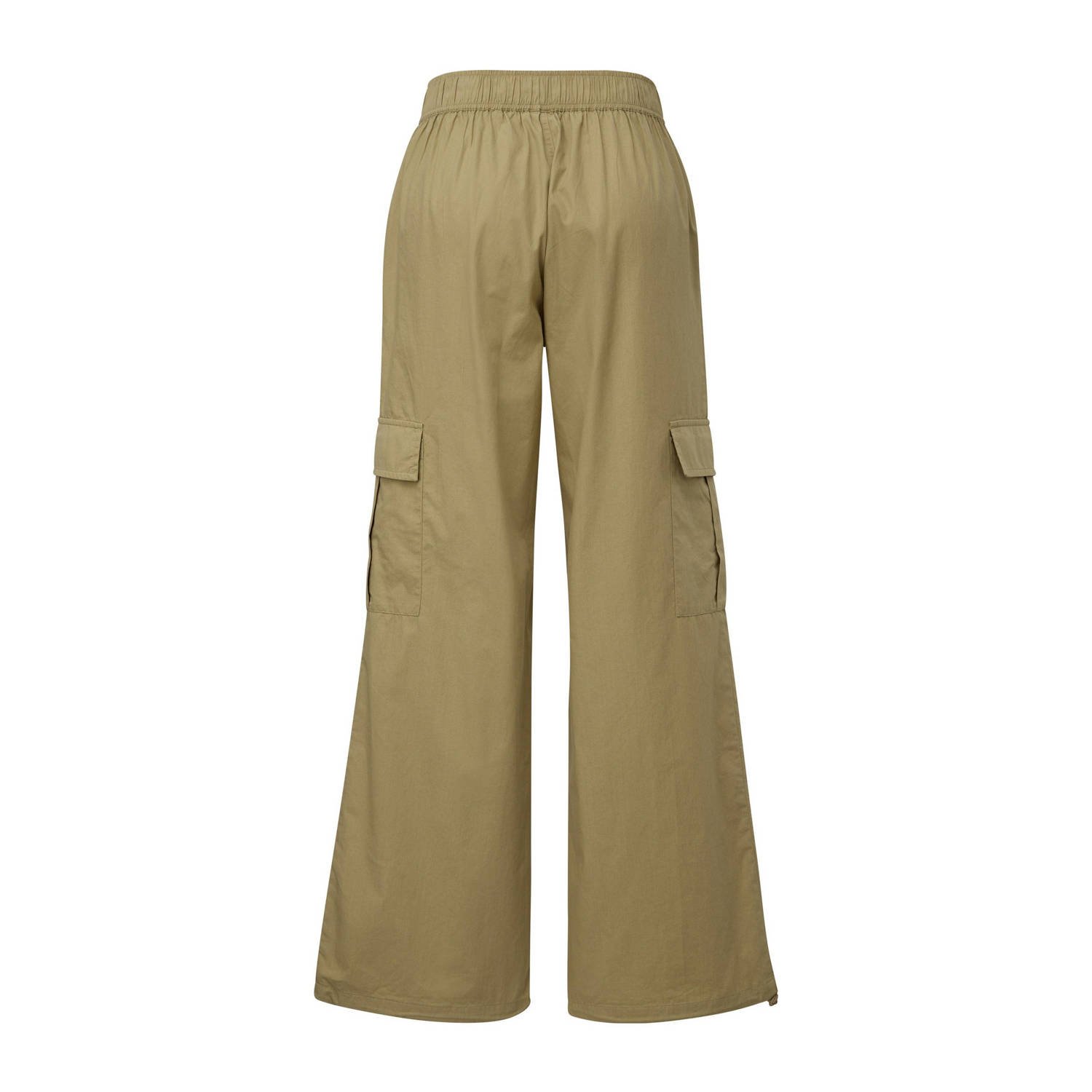 Q S by s.Oliver wide leg broek beige
