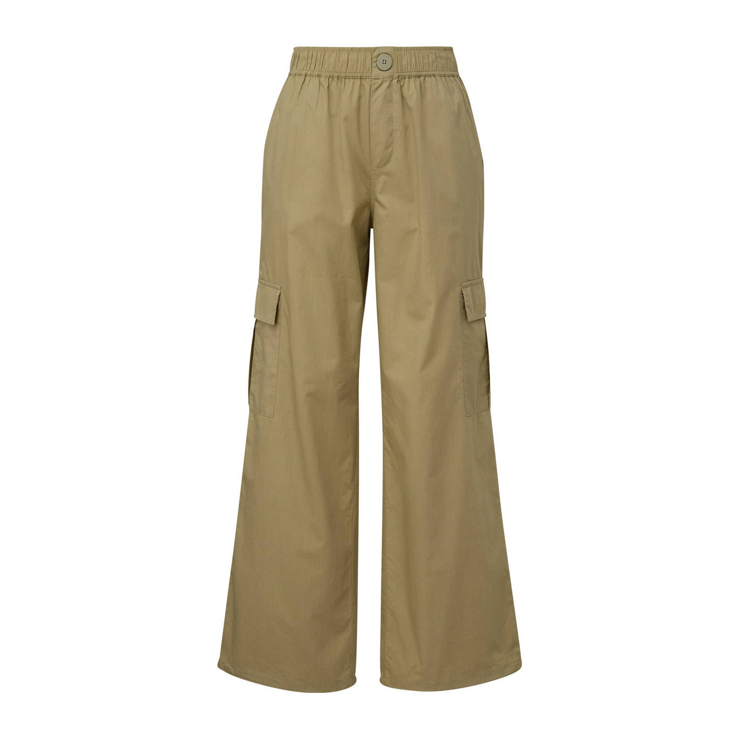 QS Baggy fit cargobroek met elastische band