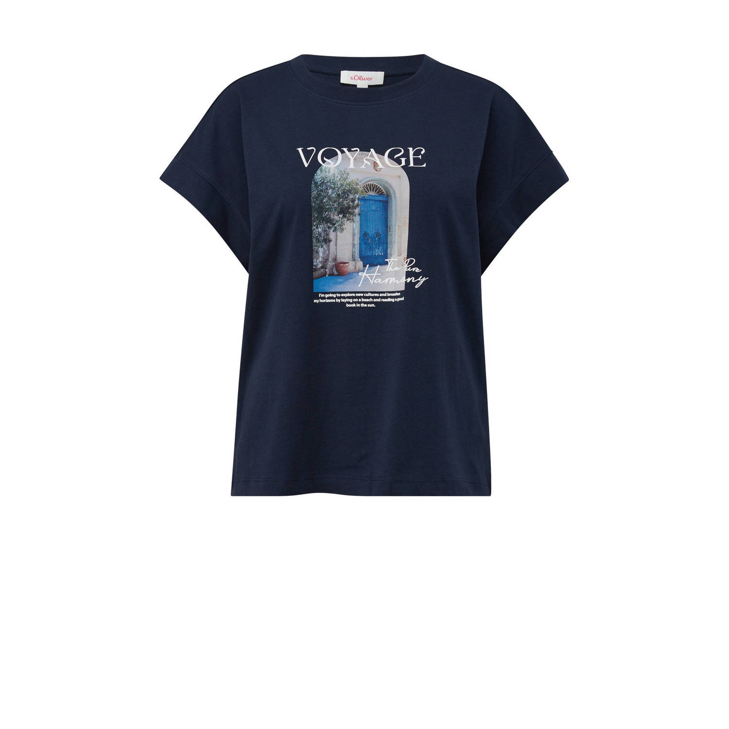 S.Oliver RED LABEL T-shirt met motief- en statementprint