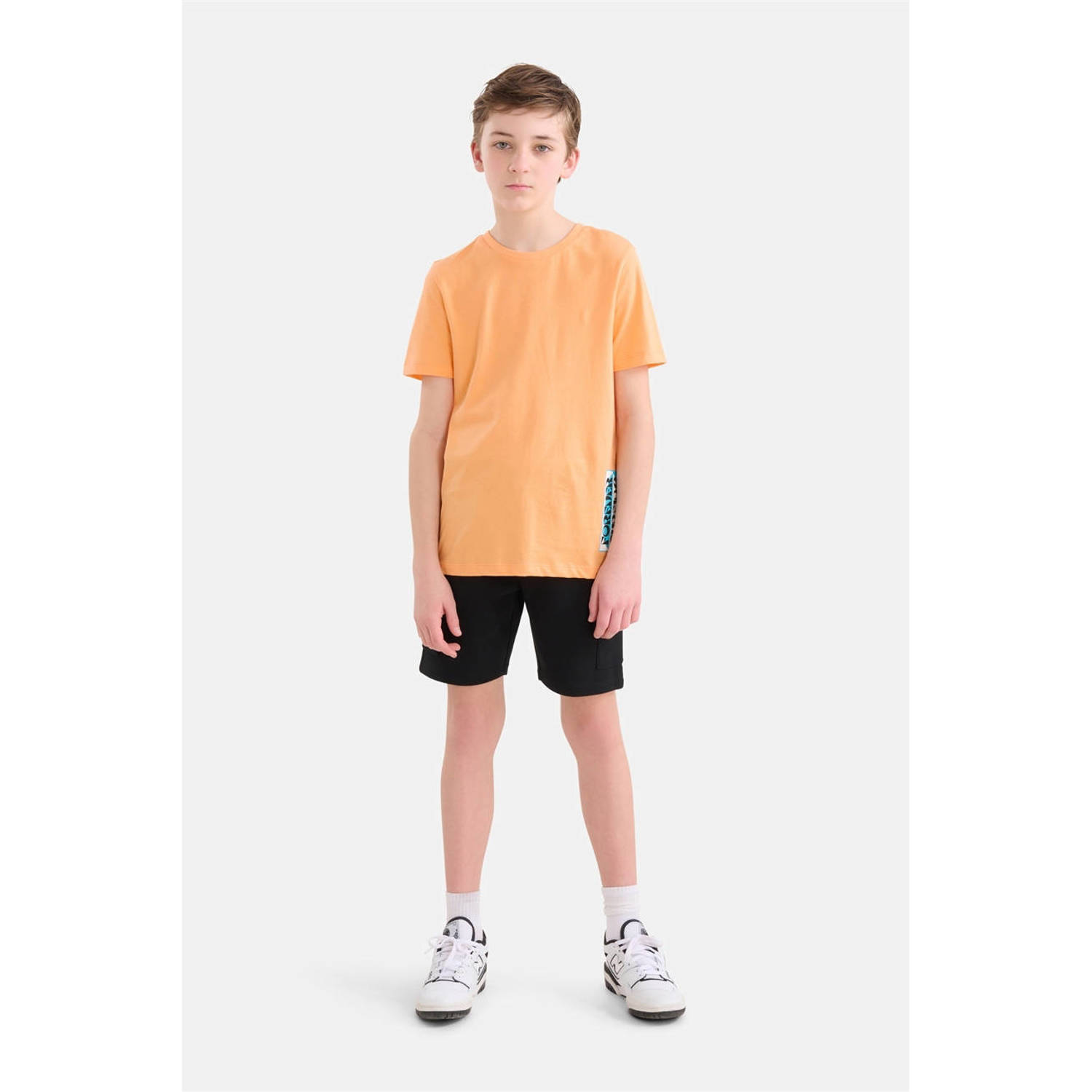 Shoeby T-shirt met backprint oranje