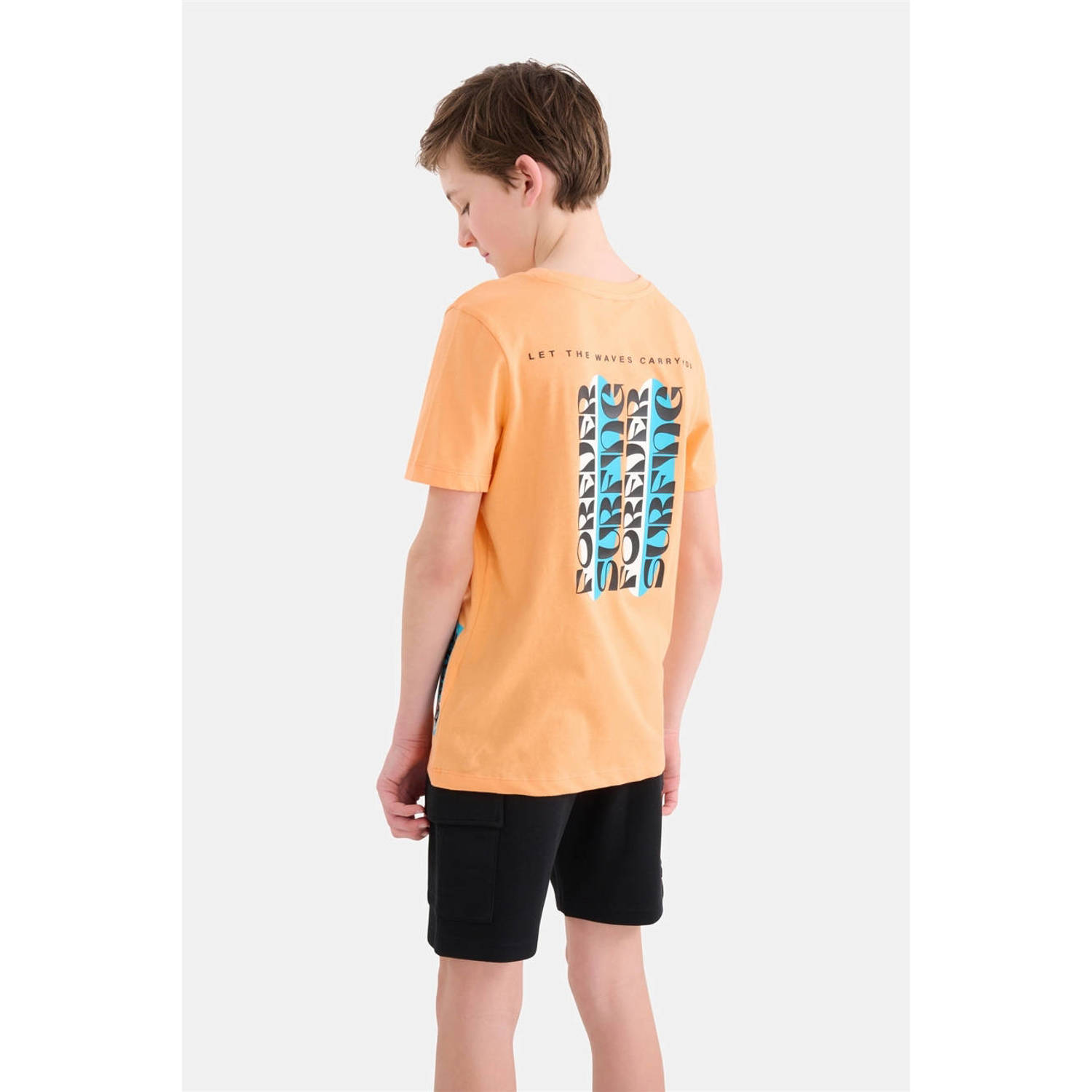 Shoeby T-shirt met backprint oranje