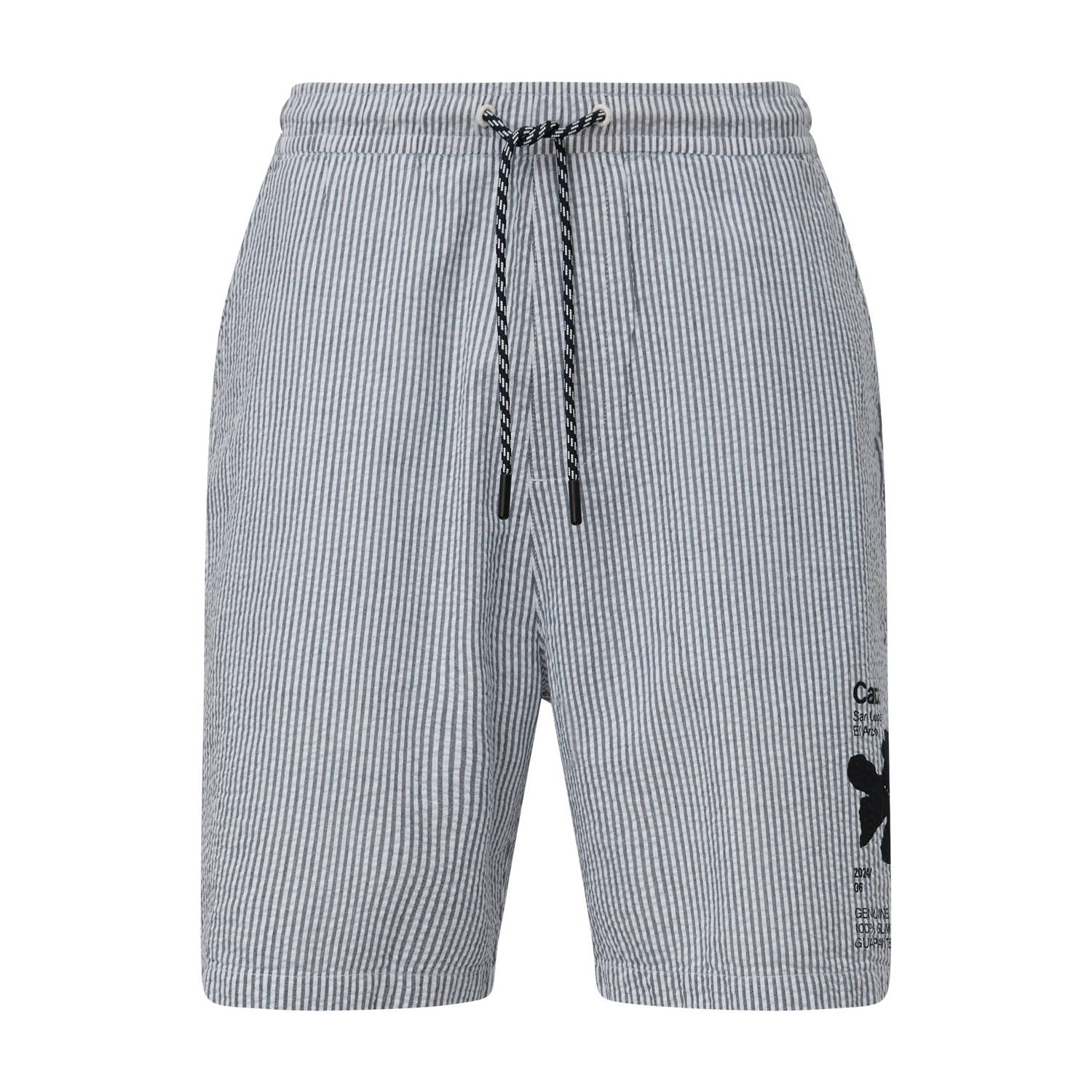 S.Oliver RED LABEL Regular fit bermuda met motief- en statementprint