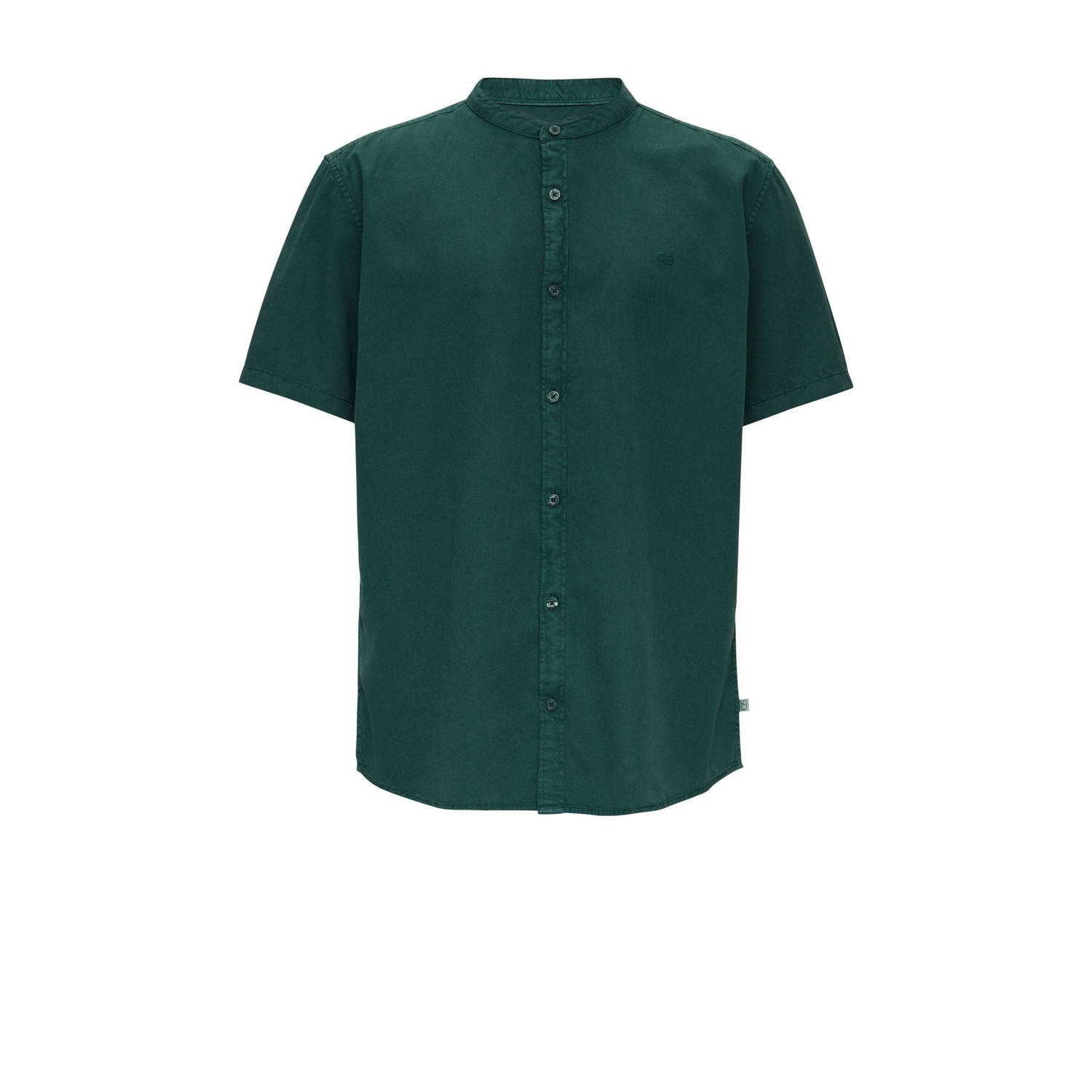 Q S by s.Oliver regular fit overhemd met logo petrol