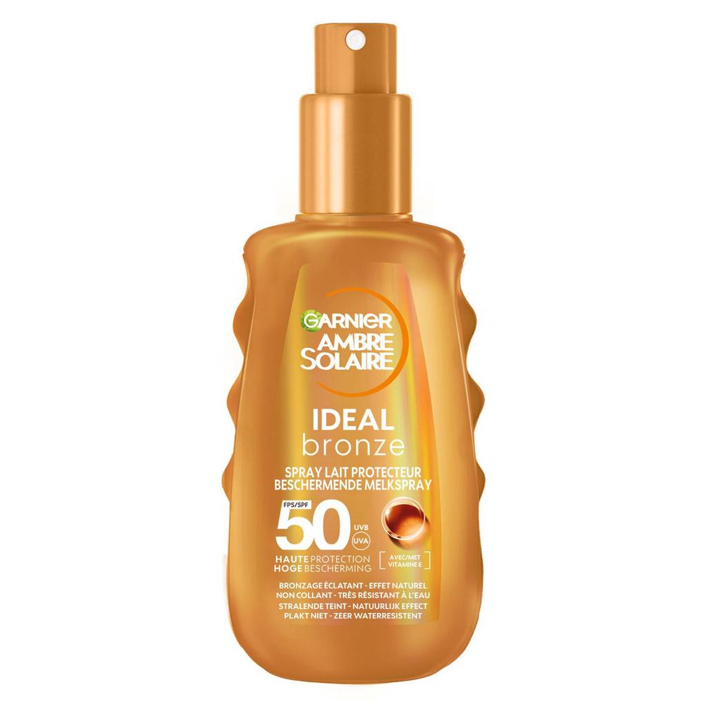 Garnier Ambre Solaire Ideal Bronze beschermende zonnebrand melkspray - SPF50 - 150 ml