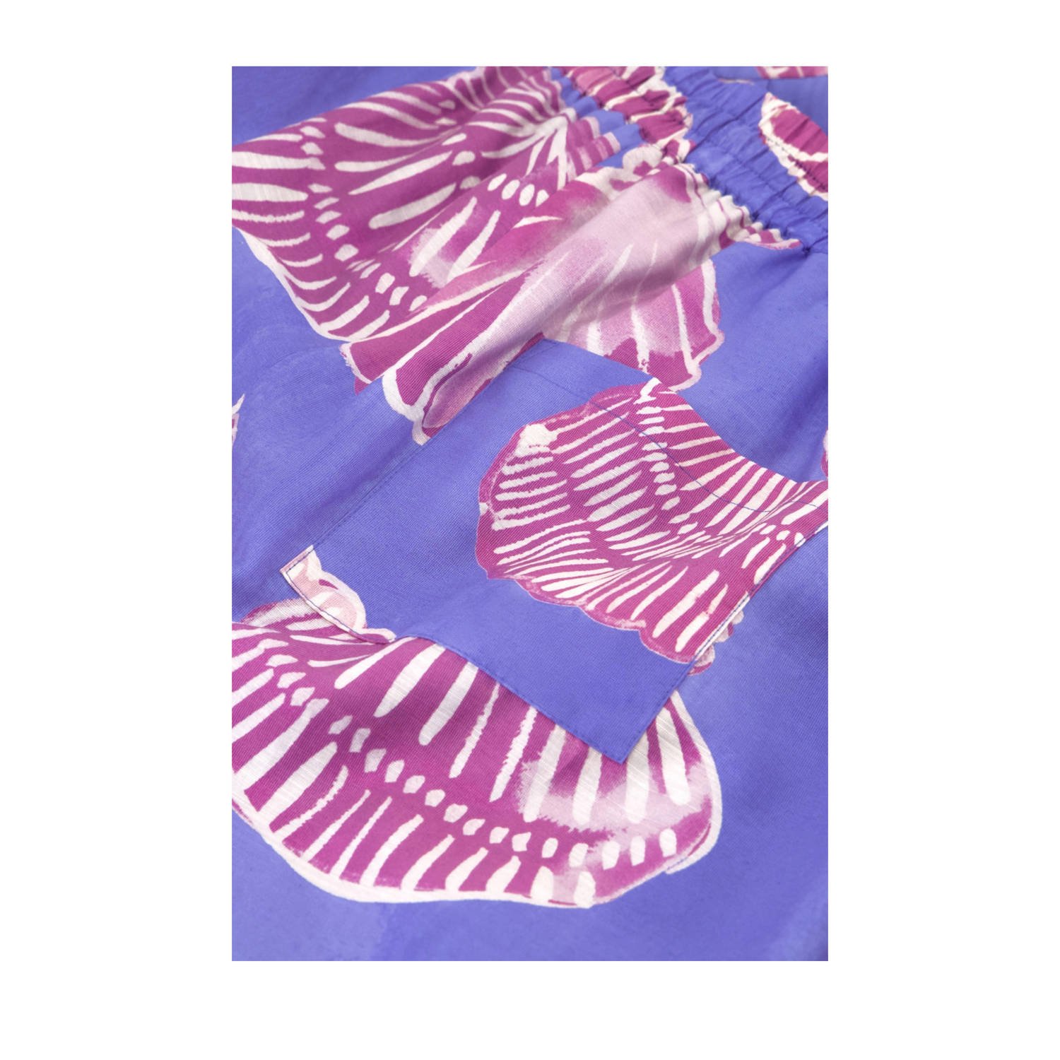 Fabienne Chapot loose fit short met all over print blauw paars
