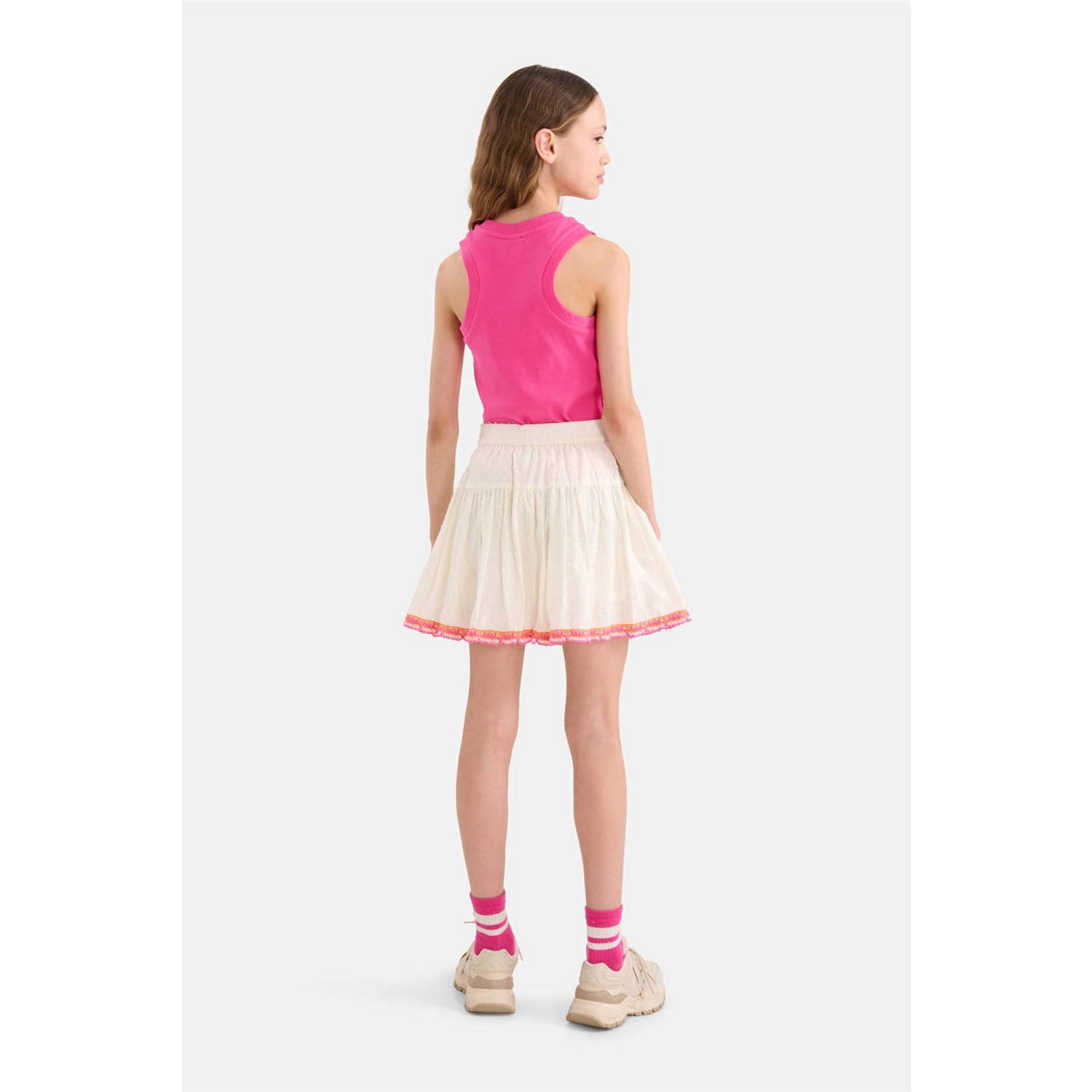 Shoeby singlet met printopdruk roze