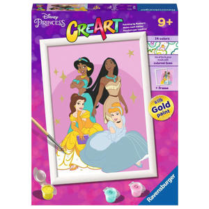 CreArt Disney Princesses - Schilderen op nummer voor kinderen