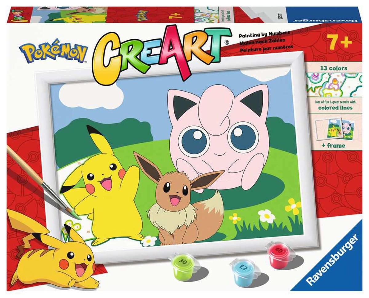 Ravensburger CreArt Pokémon Classics - Schilderen op nummer voor