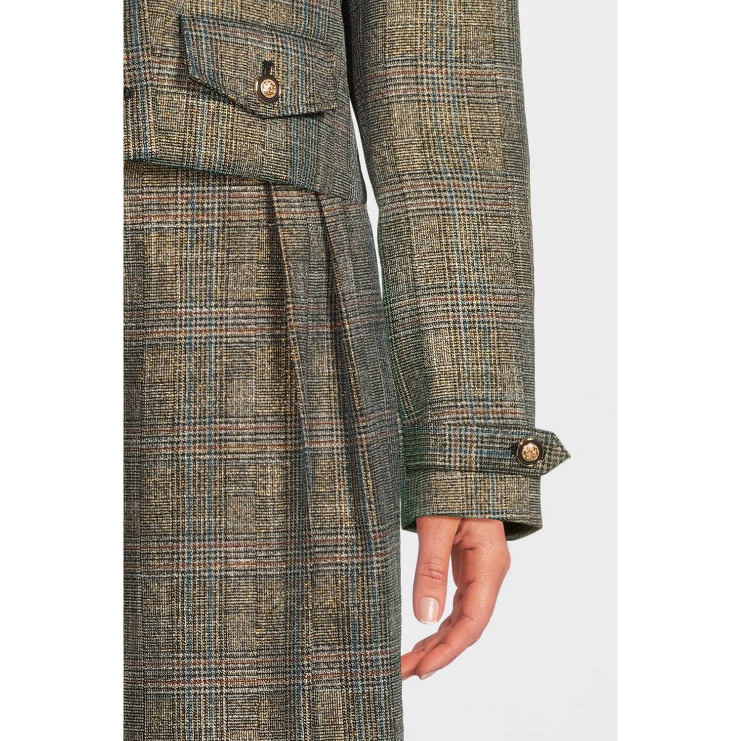 Aaiko Chique Tweed Blazer met Glitterdraad Gray Dames