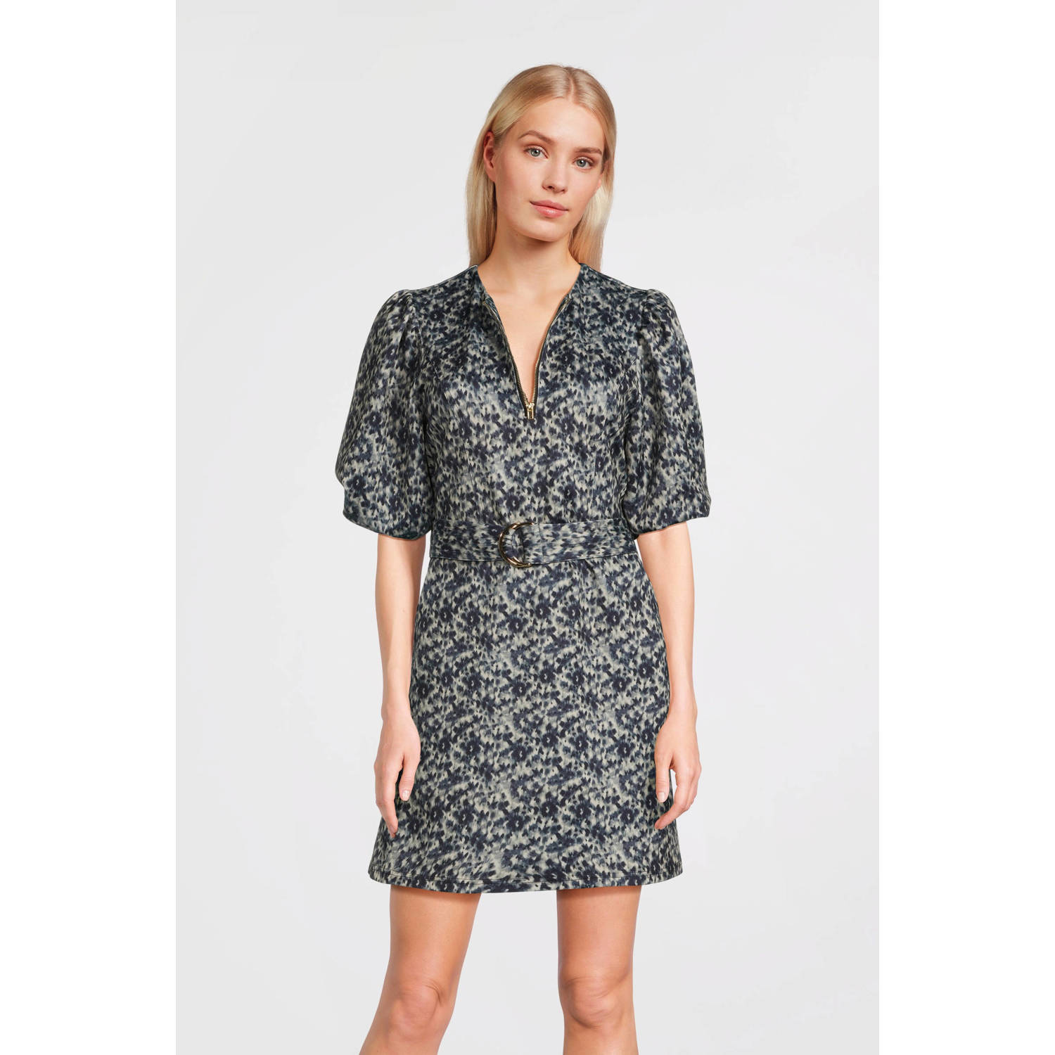 Aaiko Blurred Print Dress Semira Multicolor Dames