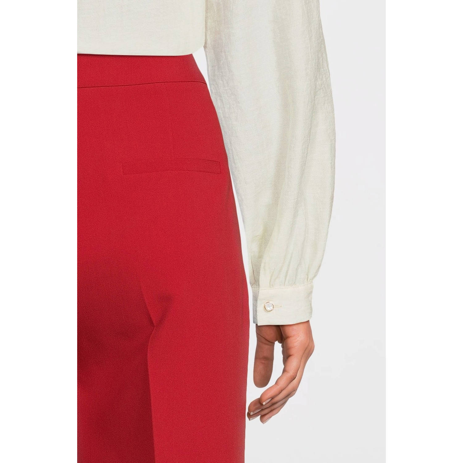 Aaiko wide leg fit pantalon rood