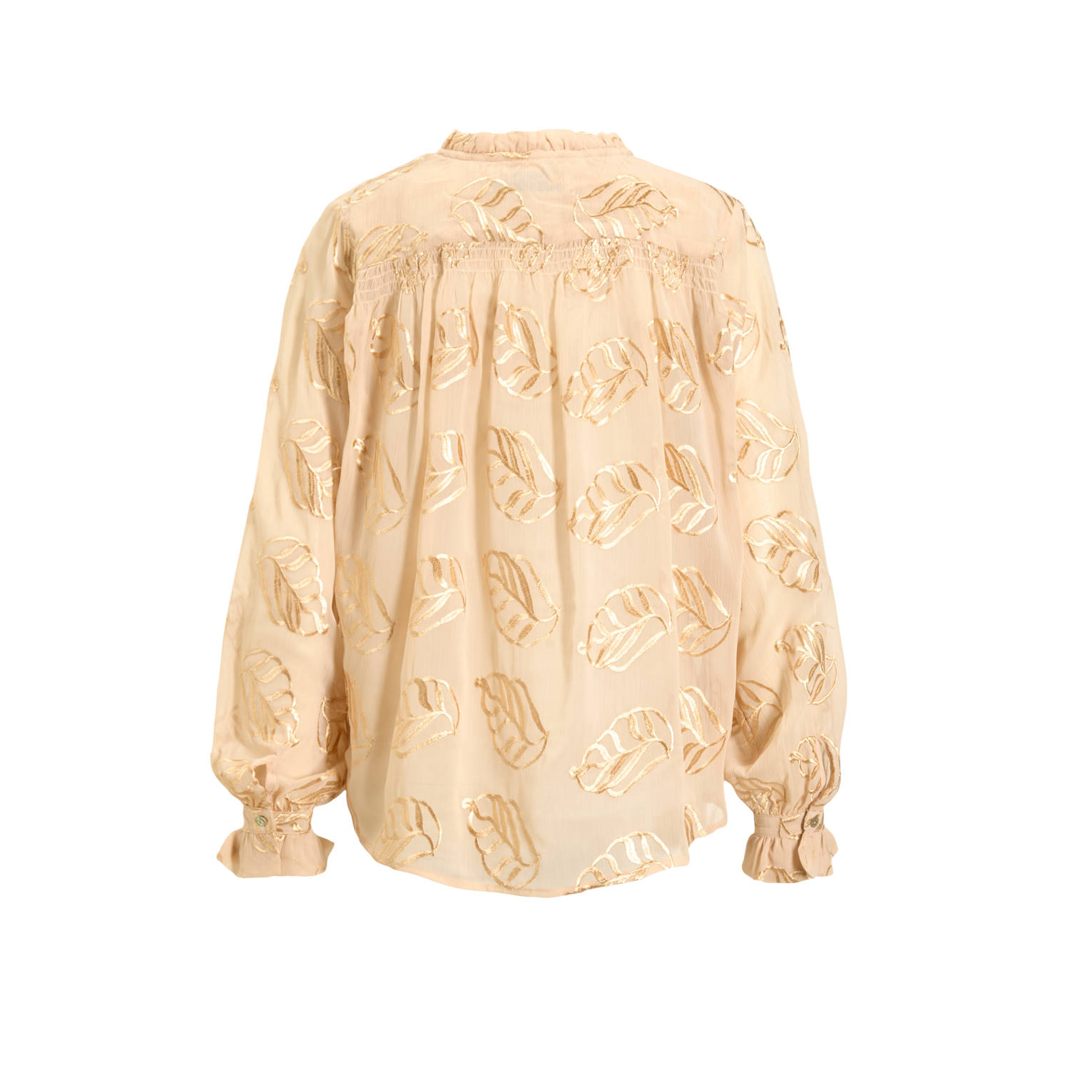 NUKUS blouse Jenna beige goud