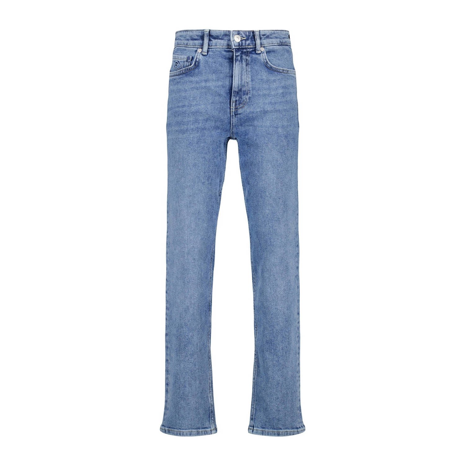 America Today regular fit jeans medium blue denim Blauw Effen 134 140