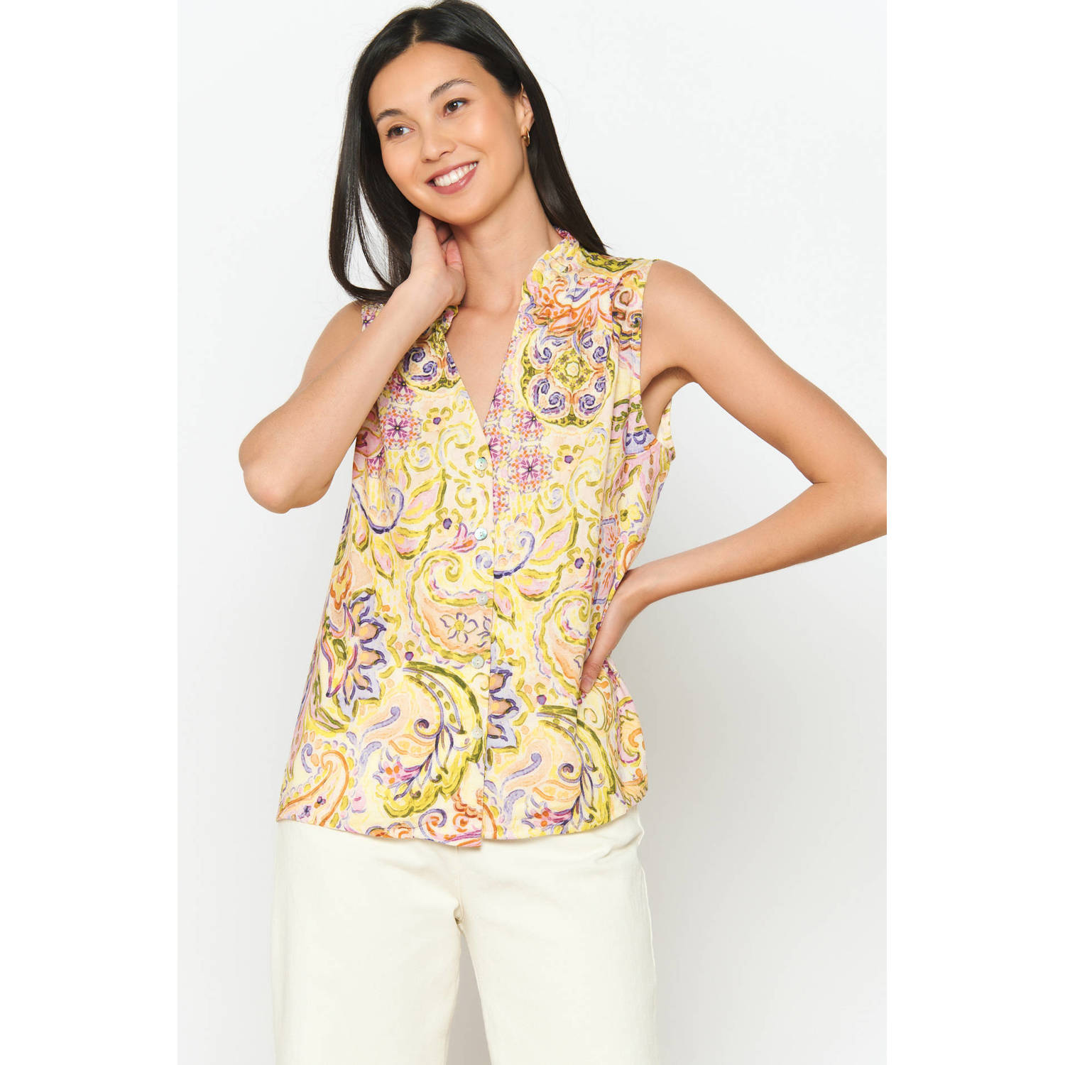 LOLALIZA blouse met all over print multi