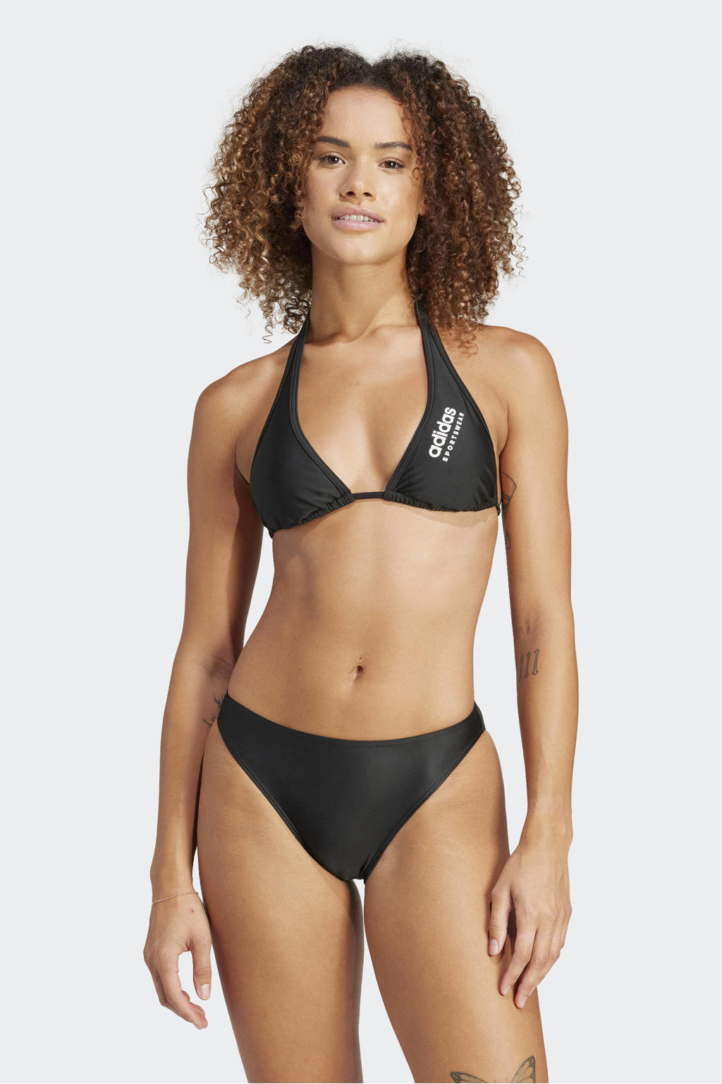 adidas Performance voorgevormde triangel bikini zwart