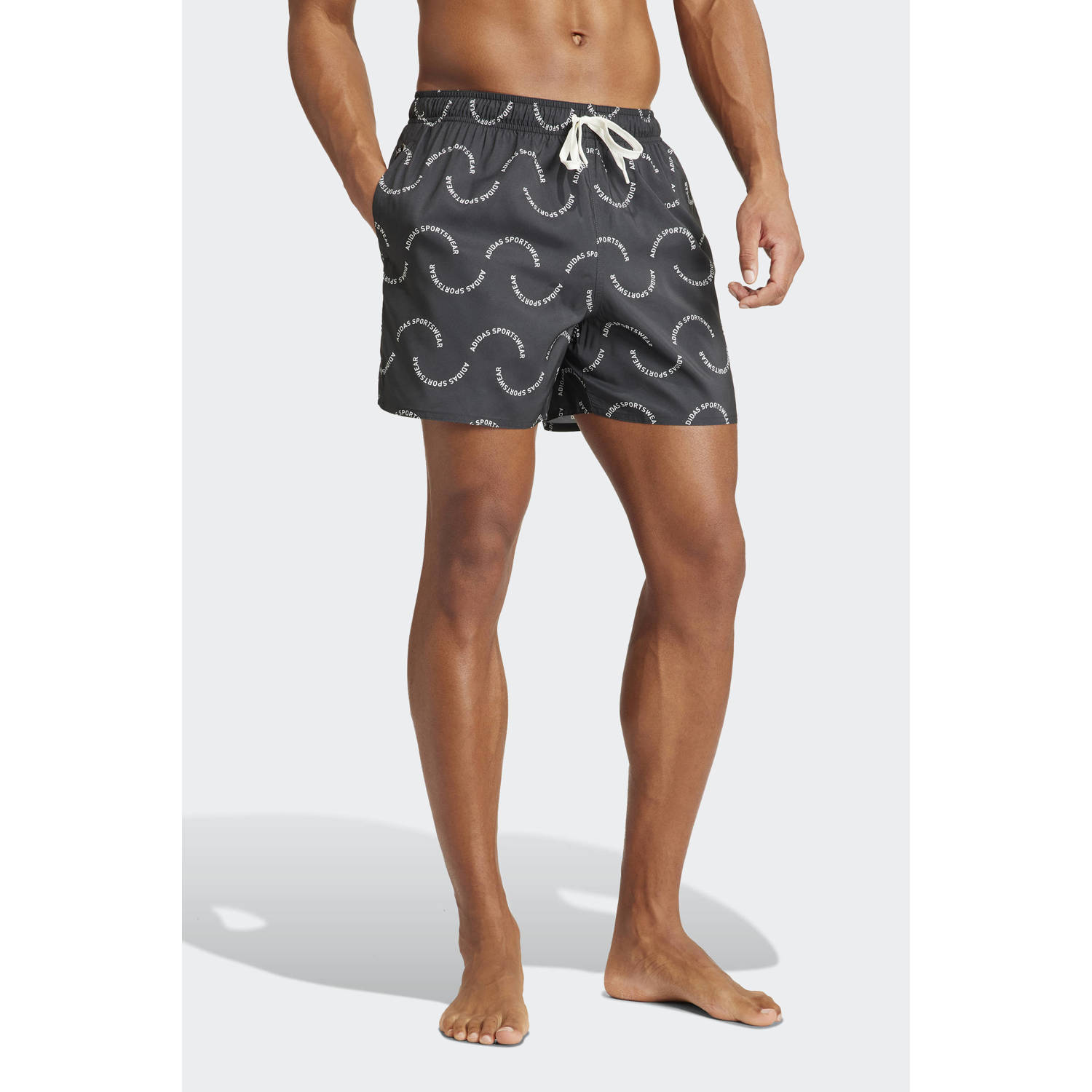 adidas Performance zwemshort zwart wit