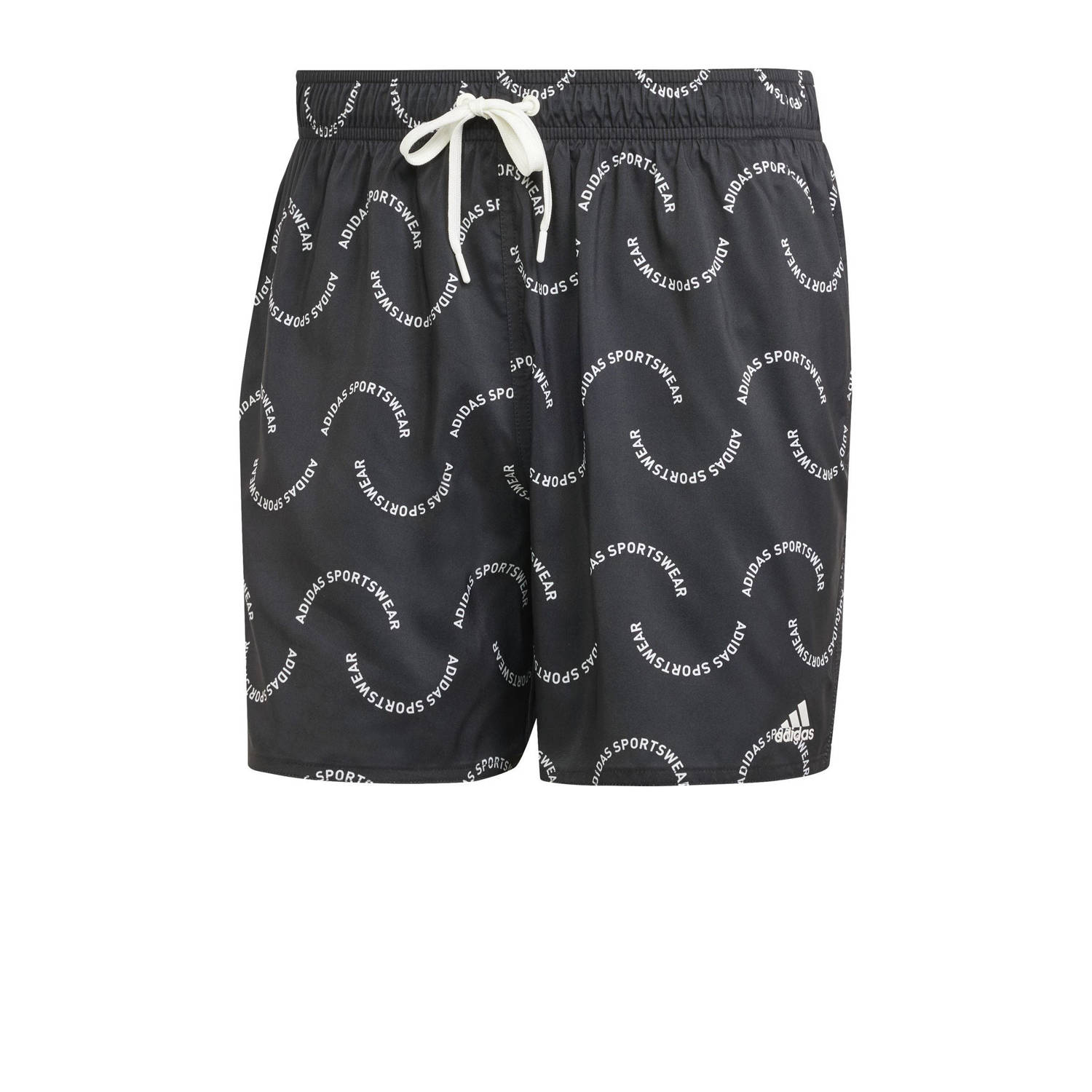adidas Performance zwemshort zwart wit