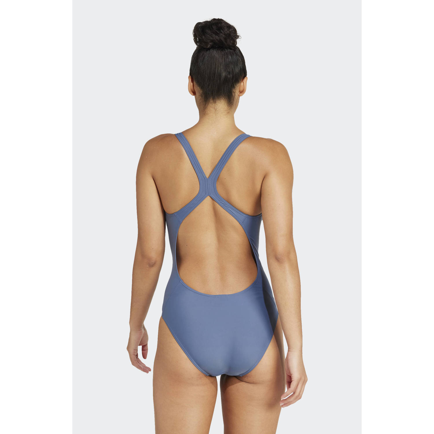 adidas Performance sportbadpak grijsblauw