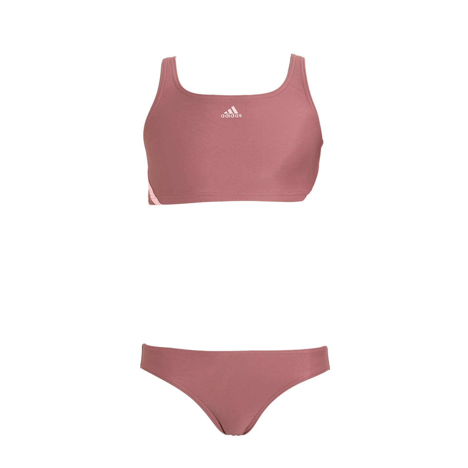 Adidas Performance crop bikini oudroze Meisjes Polyamide Logo 152