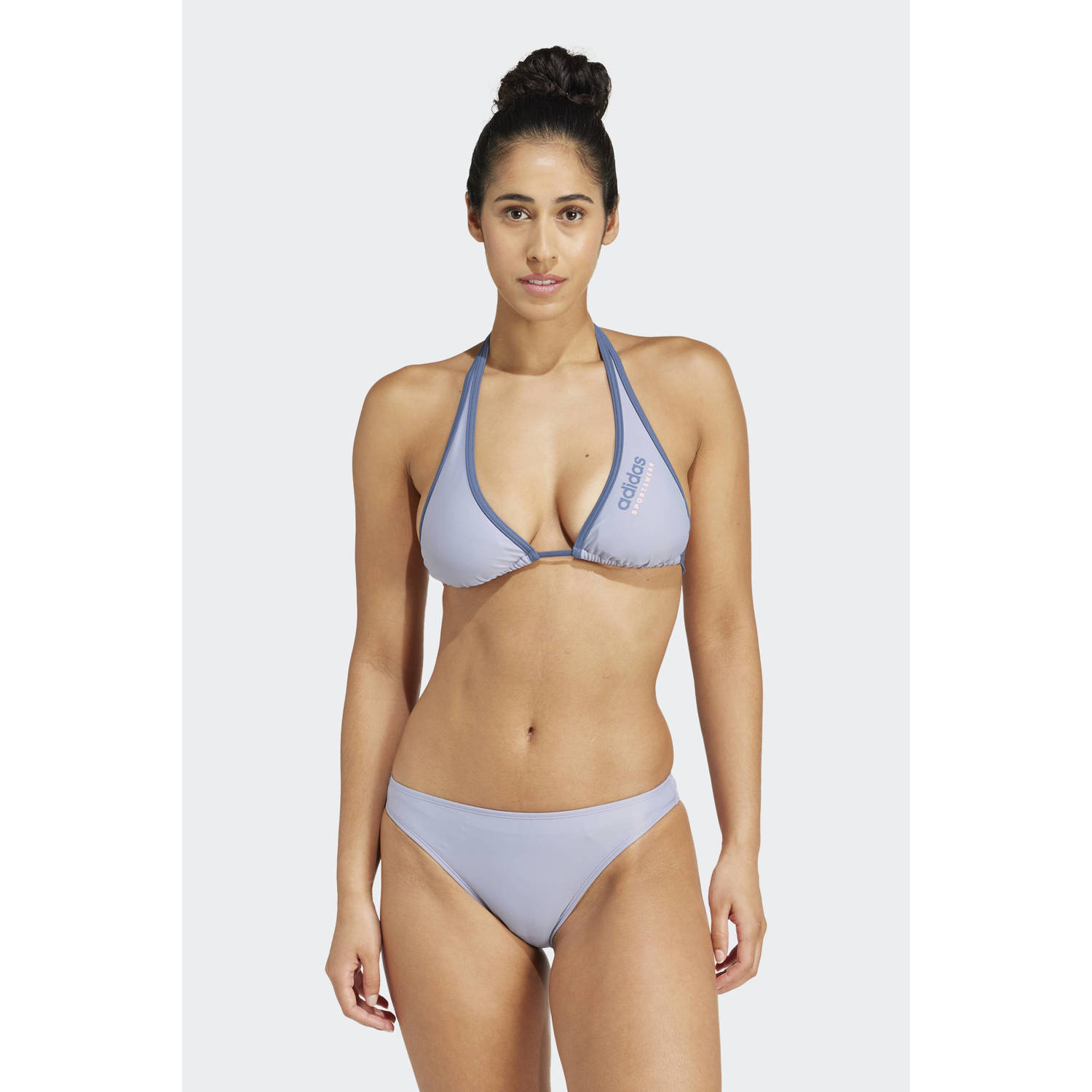 Adidas Performance voorgevormde triangel bikini grijs