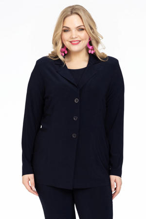 regular blazer blauw