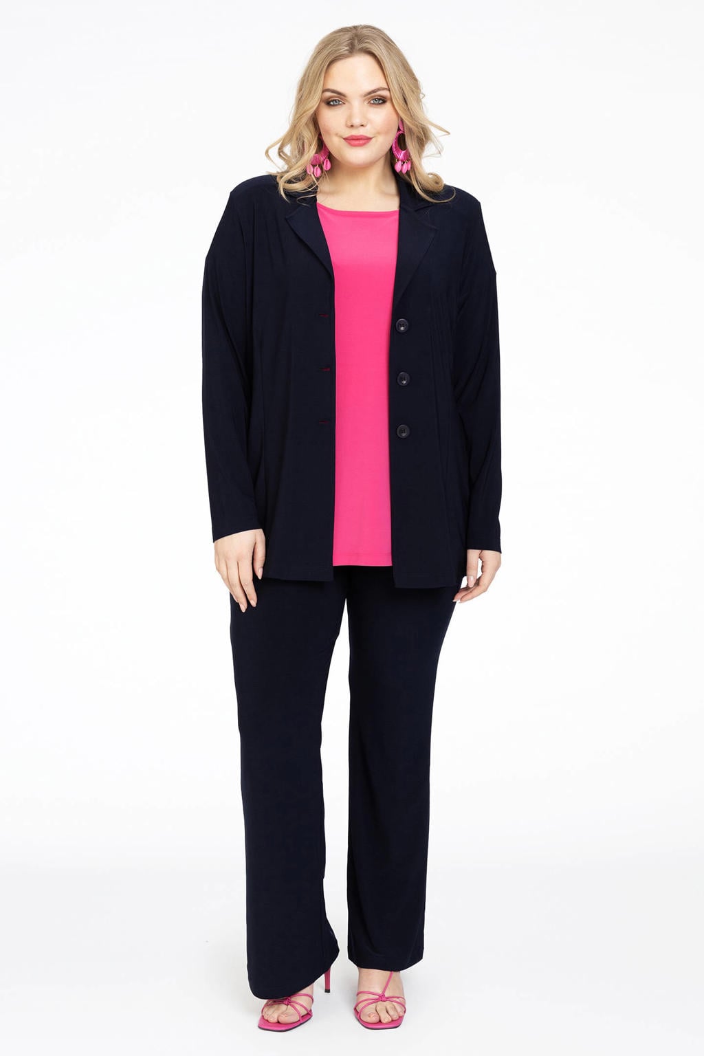 YOEK regular blazer blauw
