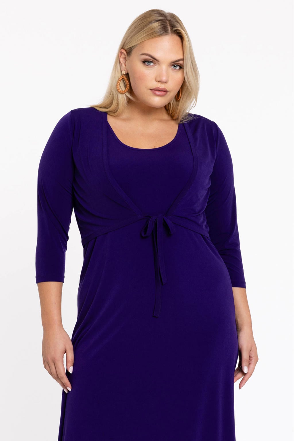 YOEK aansluitend vest Plus Size - paars