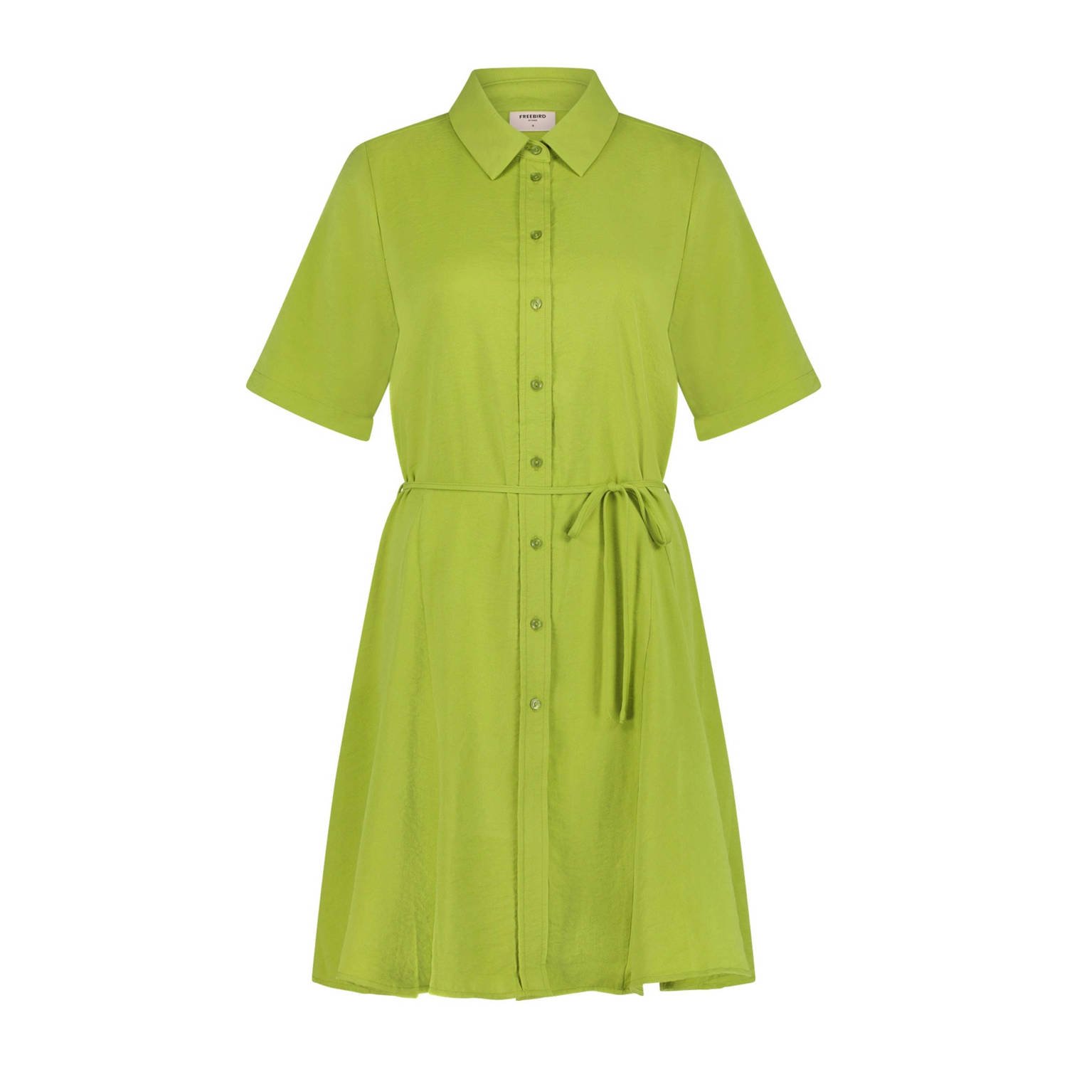 Freebird Groene Darcy SS Jurk Green Dames