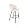 Housecraft Living Housecraft Living Joa Barkruk met rugleuning BouclÃƒÂ© Wit (set van 2) Joa Barkruk met rugleuning BouclÃ© Wit - Set van 2