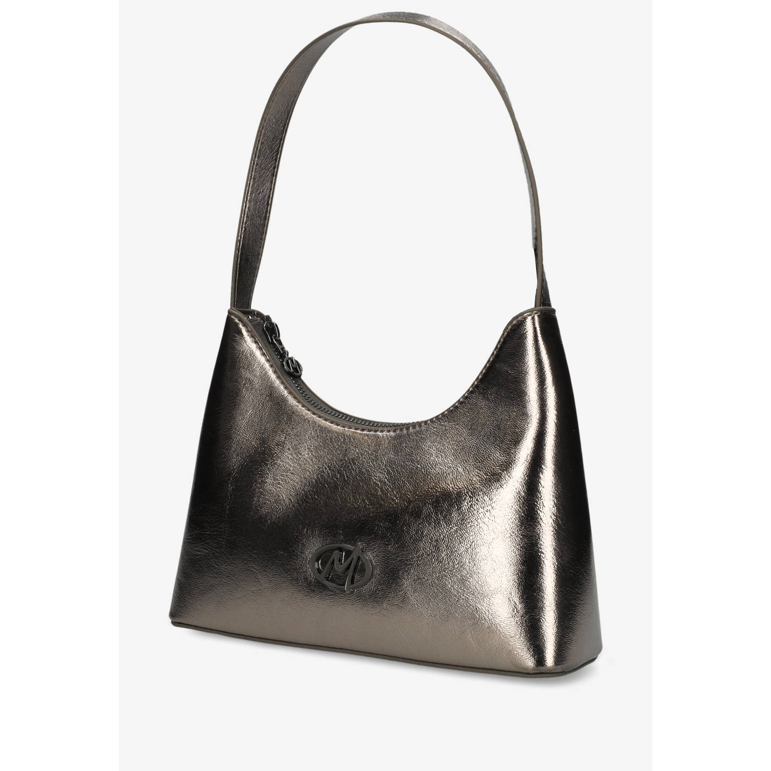 Mexx metallic schoudertas Olivia grijs