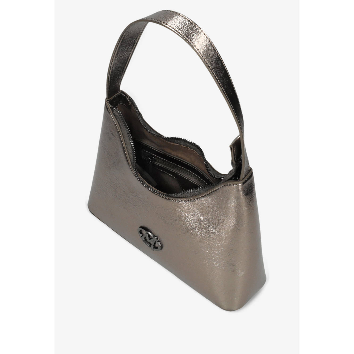 Mexx metallic schoudertas Olivia grijs
