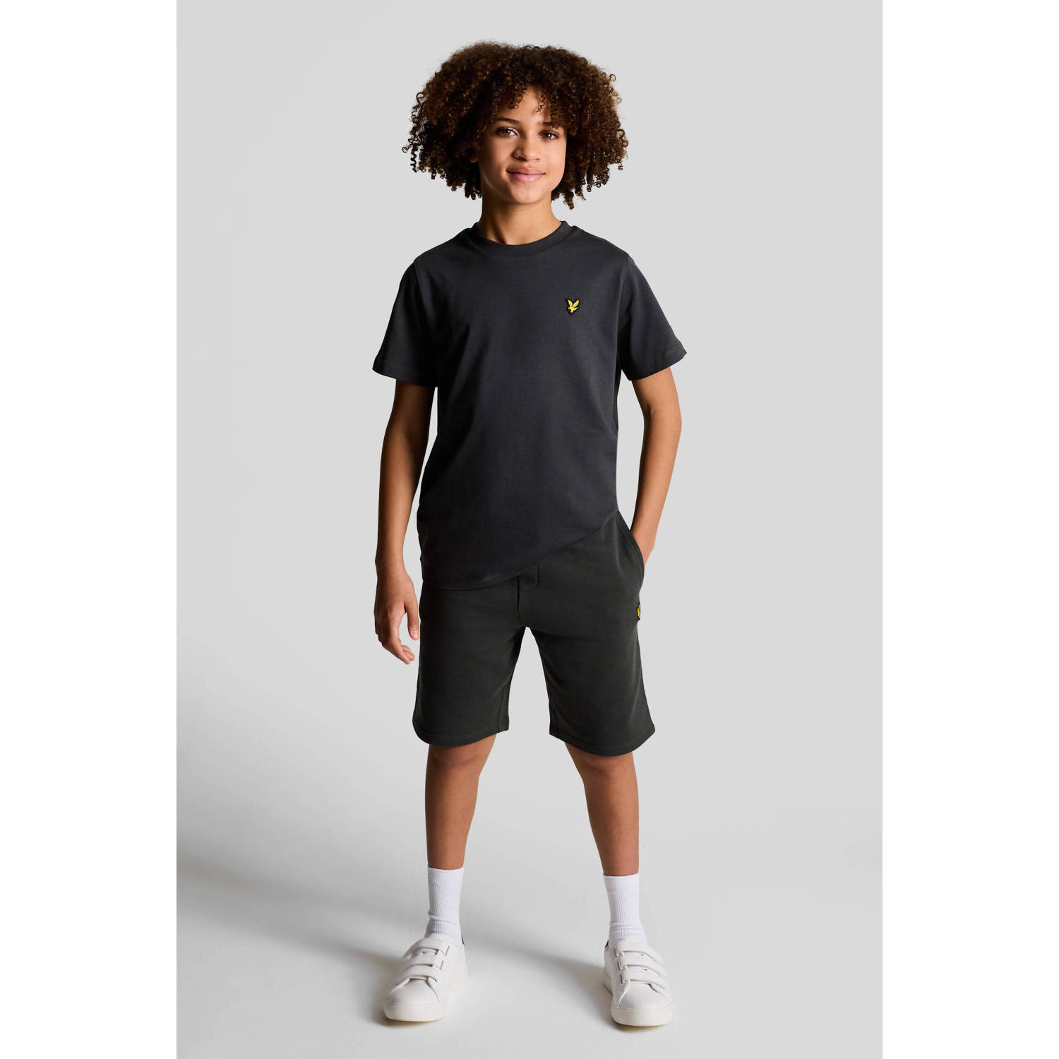 Lyle & Scott sweatshort MLB2014V Grijs Effen 134 140