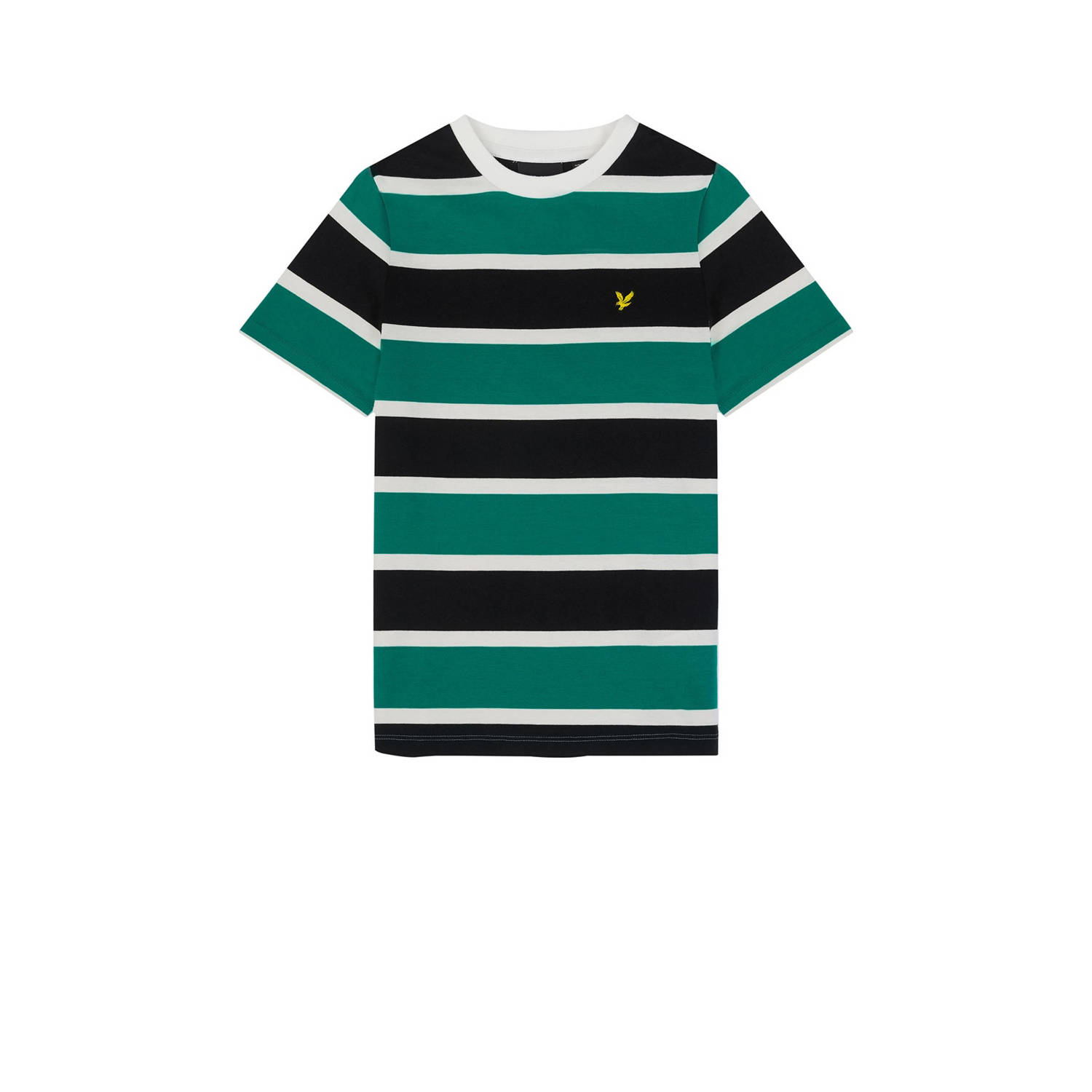 Lyle & Scott gestreept T-shirt groen zwart wit