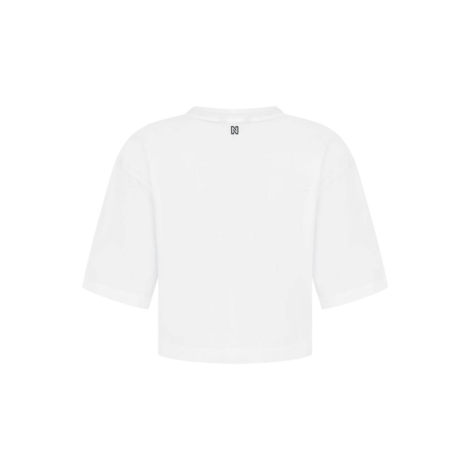 NIKKIE T-shirt met tekst wit