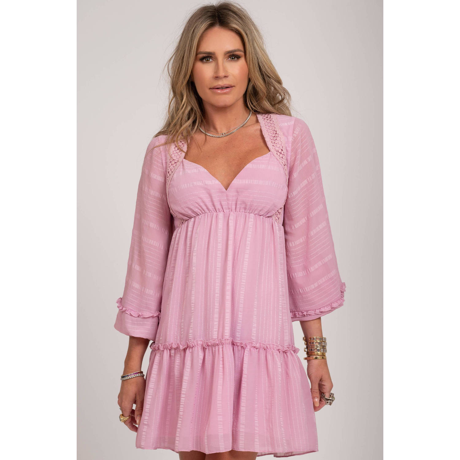 NIKKIE jurk roze