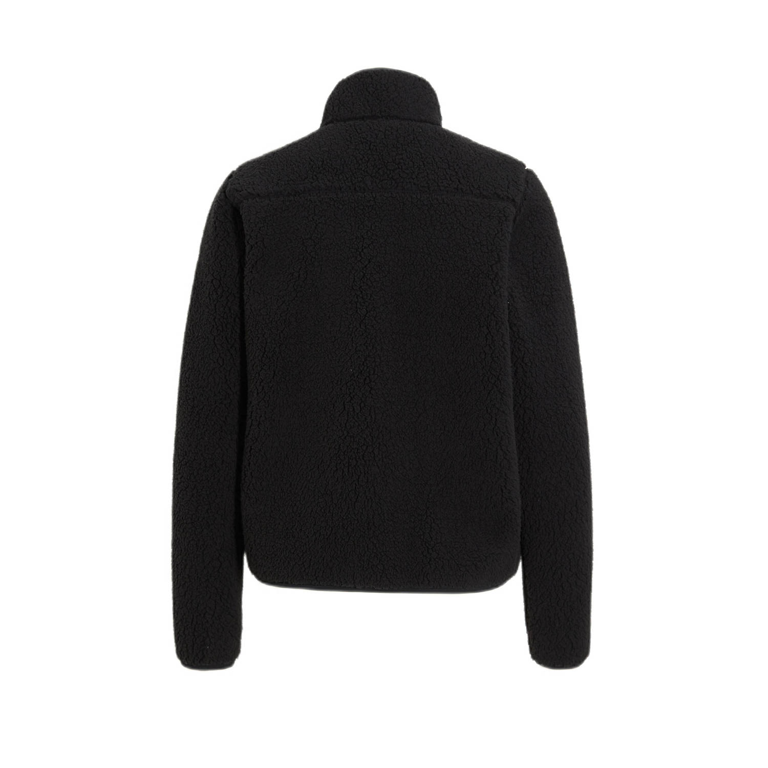 anytime teddy fleece vest zwart