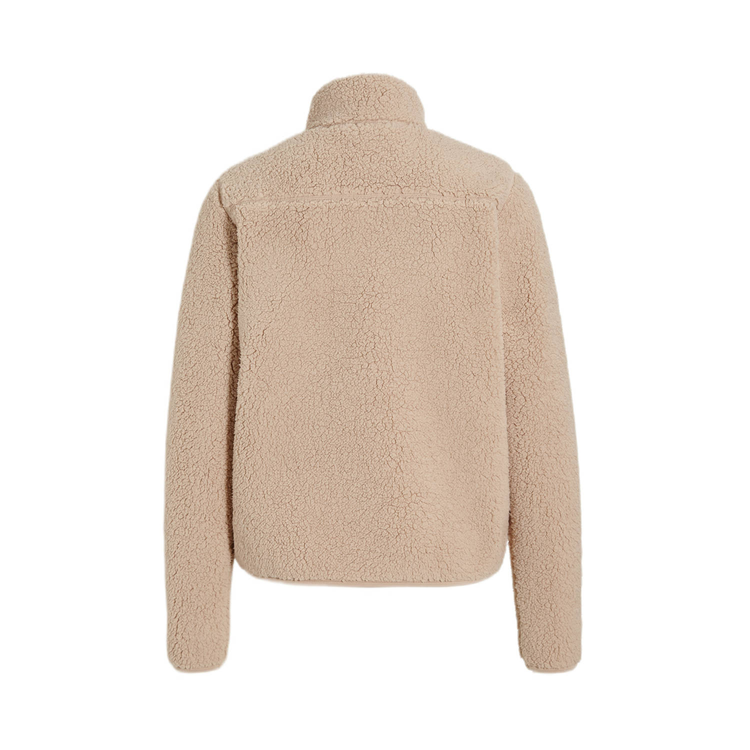 anytime teddy fleece vest beige