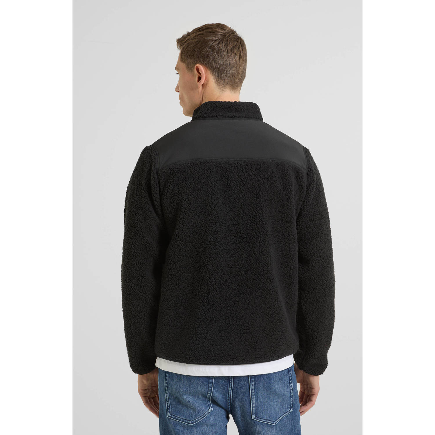 anytime fleece vest zwart