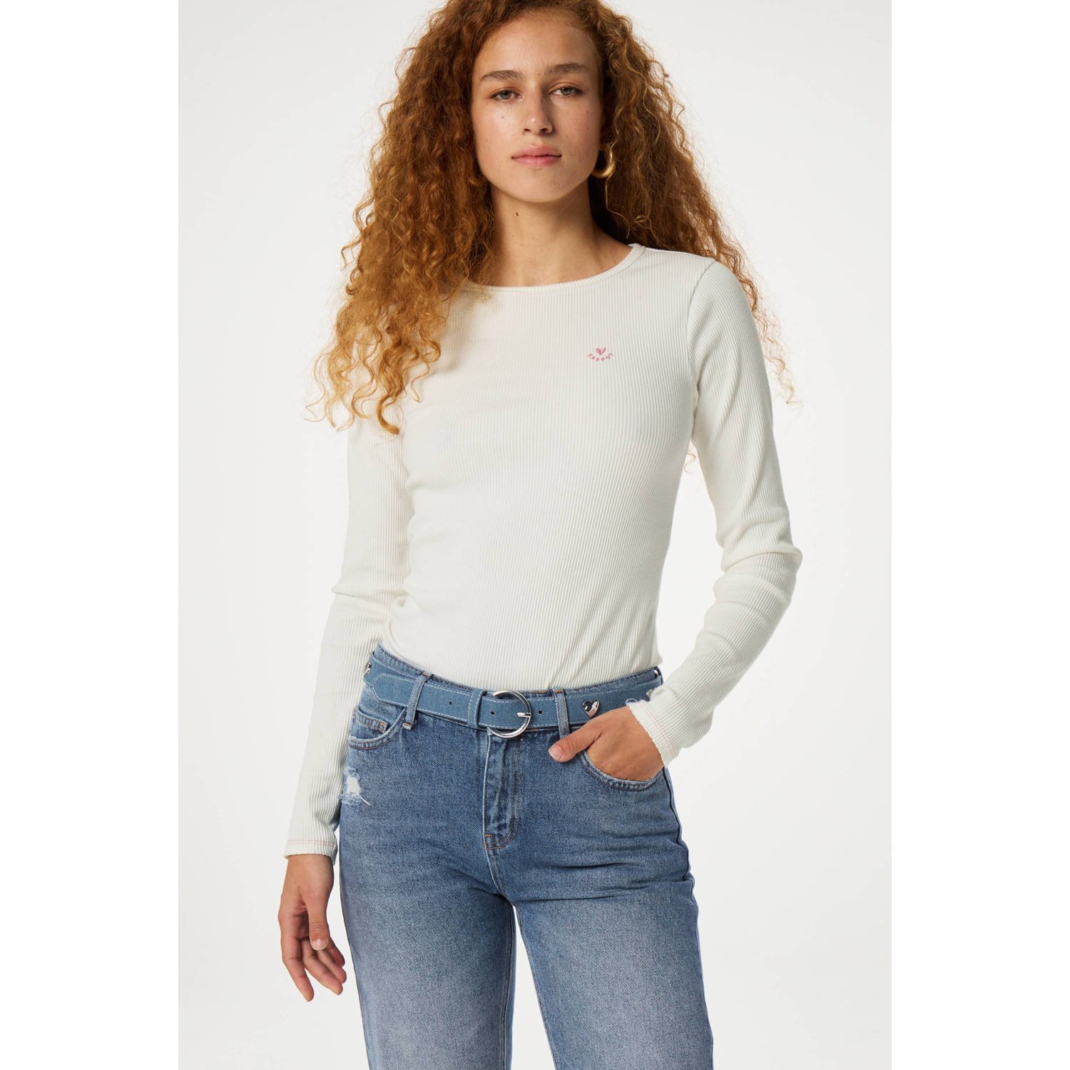 FABIENNE CHAPOT Dames Riemen Hammered Heart Belt Blauw