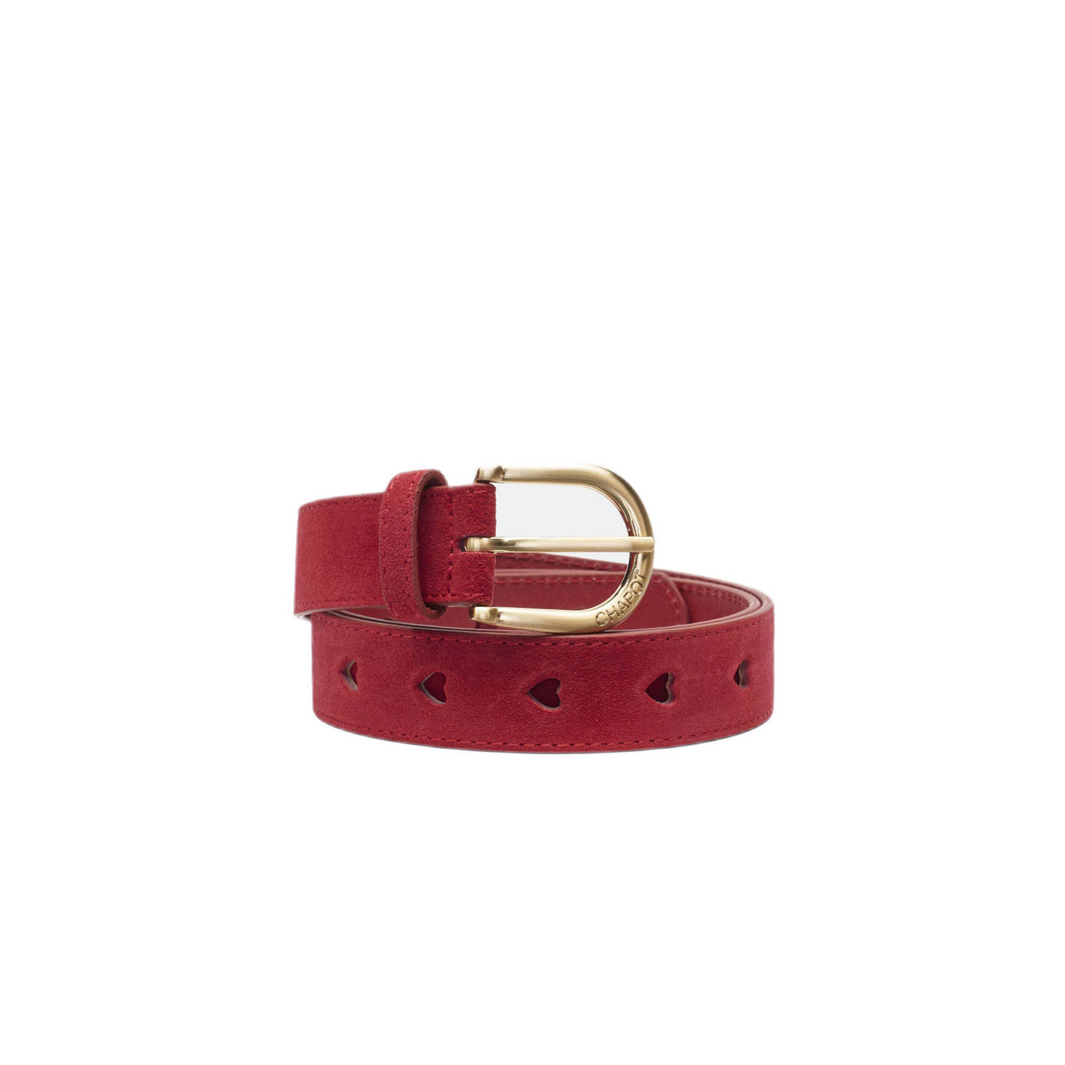 FABIENNE CHAPOT Dames Riemen Cut It Out Heart Belt Rood