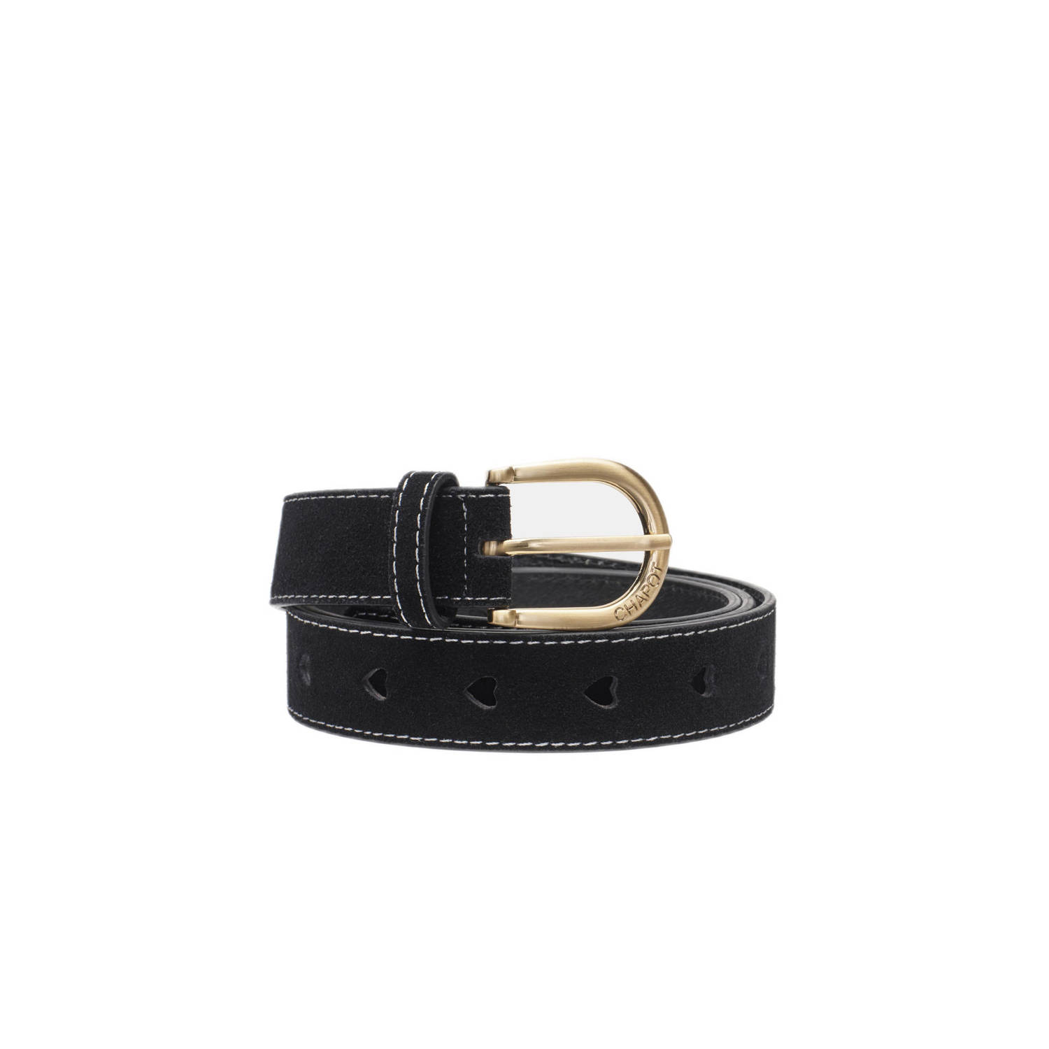 FABIENNE CHAPOT Dames Riemen Cut It Out Heart Belt Zwart