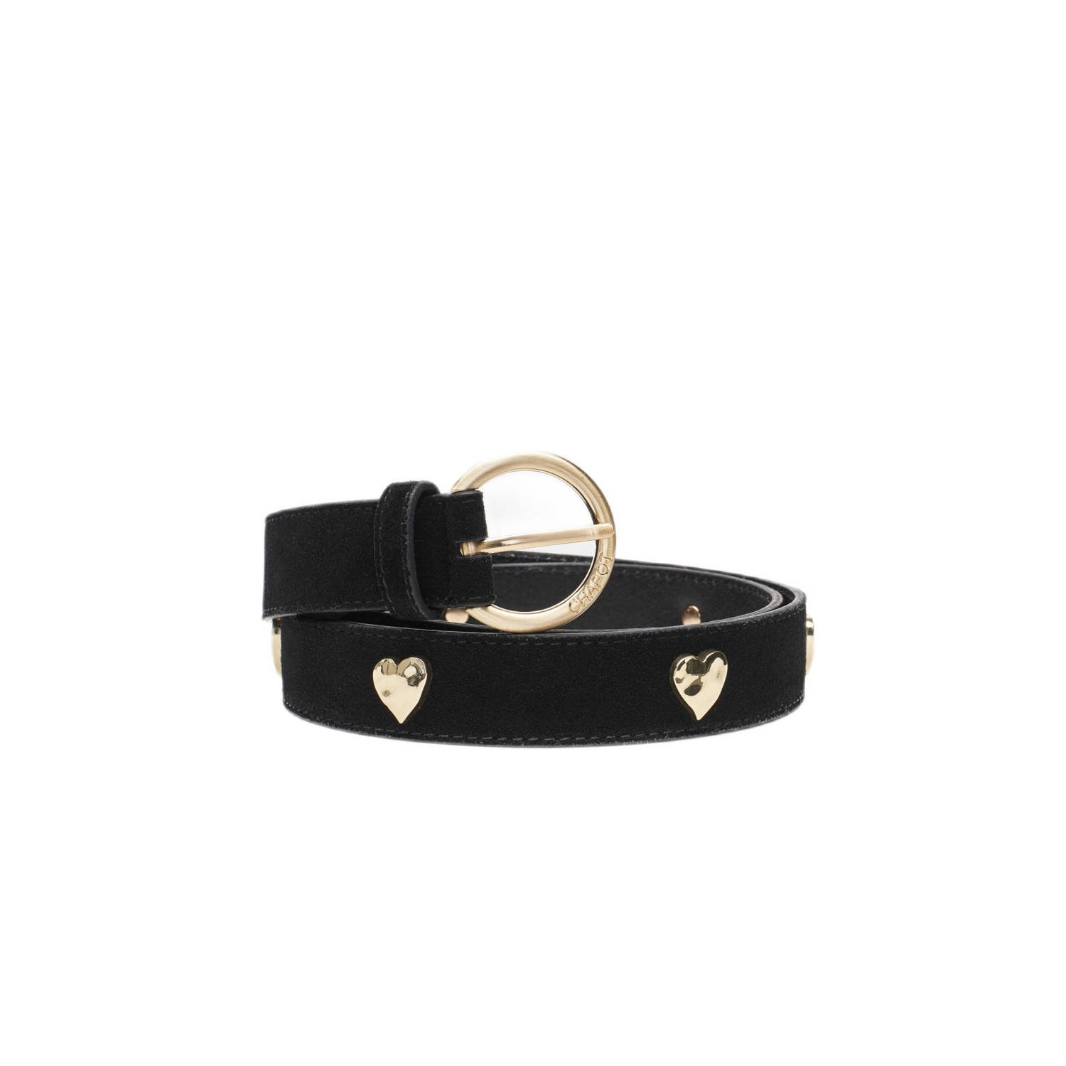 FABIENNE CHAPOT Dames Riemen Hammered Heart Belt Zwart