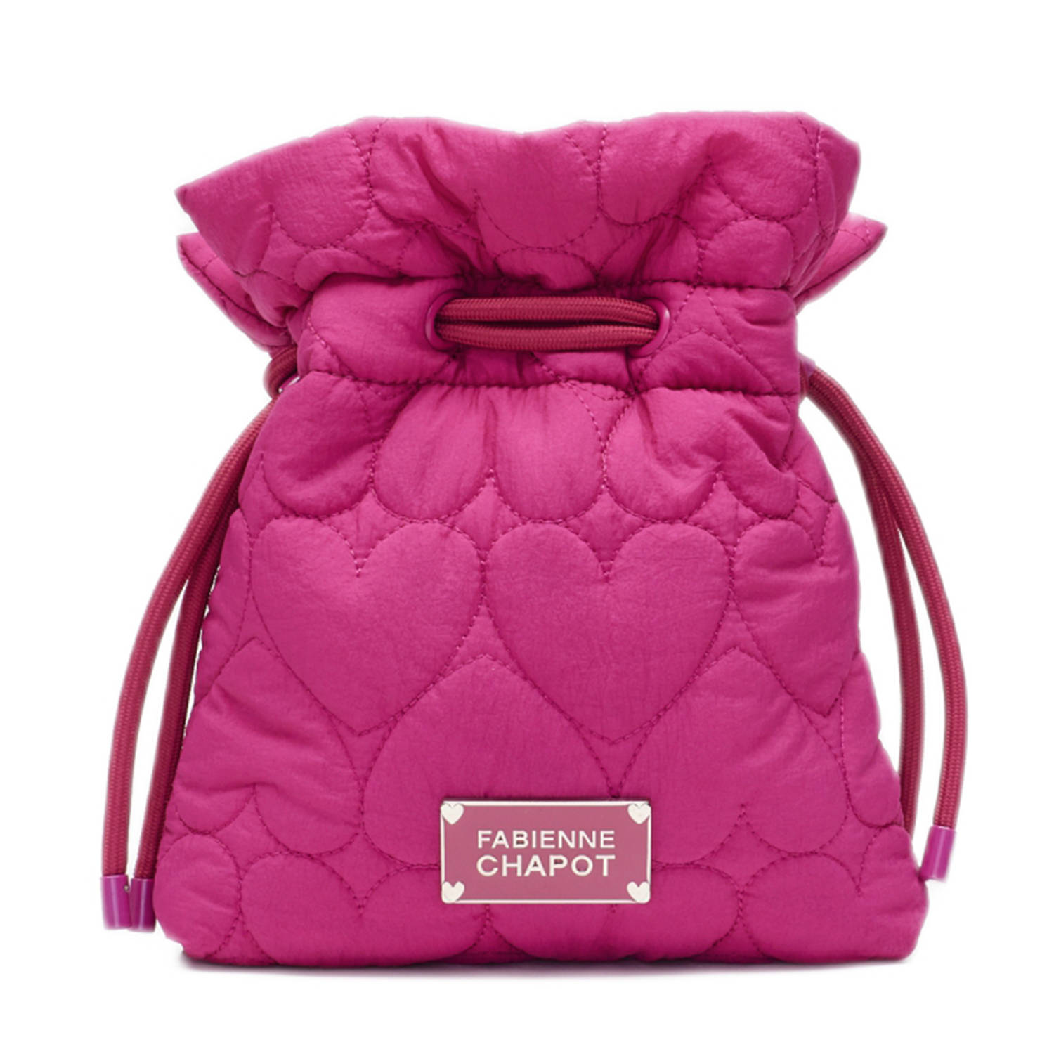 Fabienne Chapot crossbody tas met hartjes Diony roze Kledingwinkel