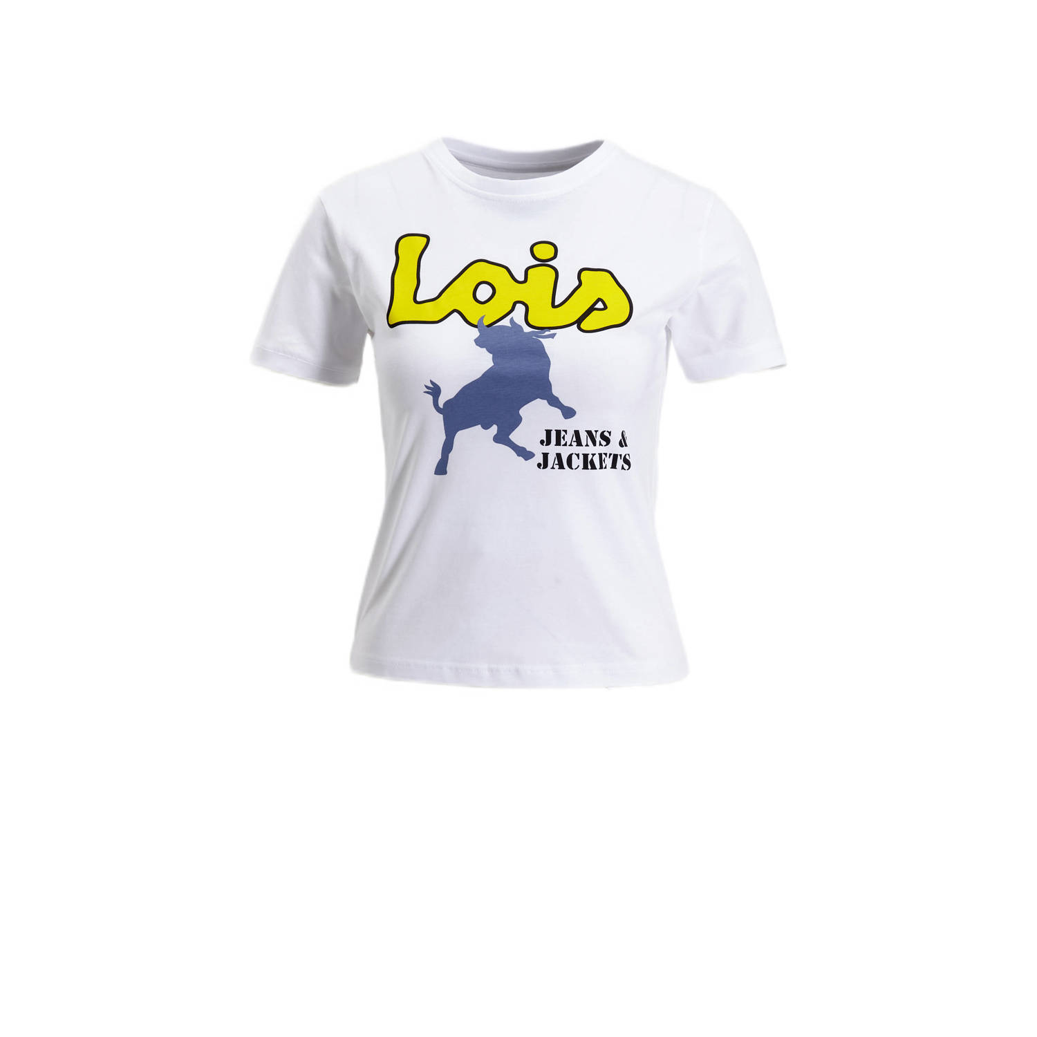 Lois T-shirt Emma Legend Abba met logo wit