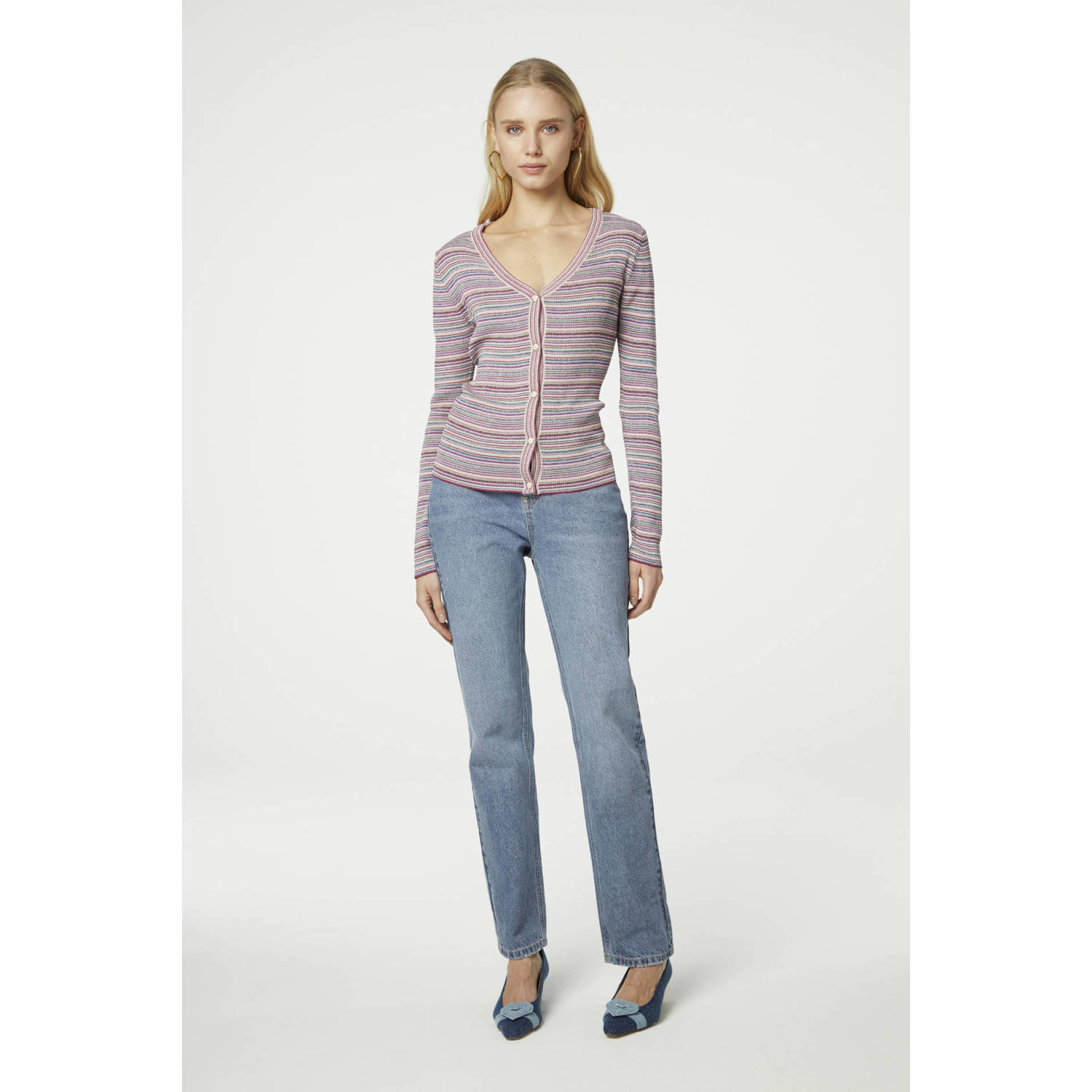 Fabienne Chapot gestreept vest Lollipop multi