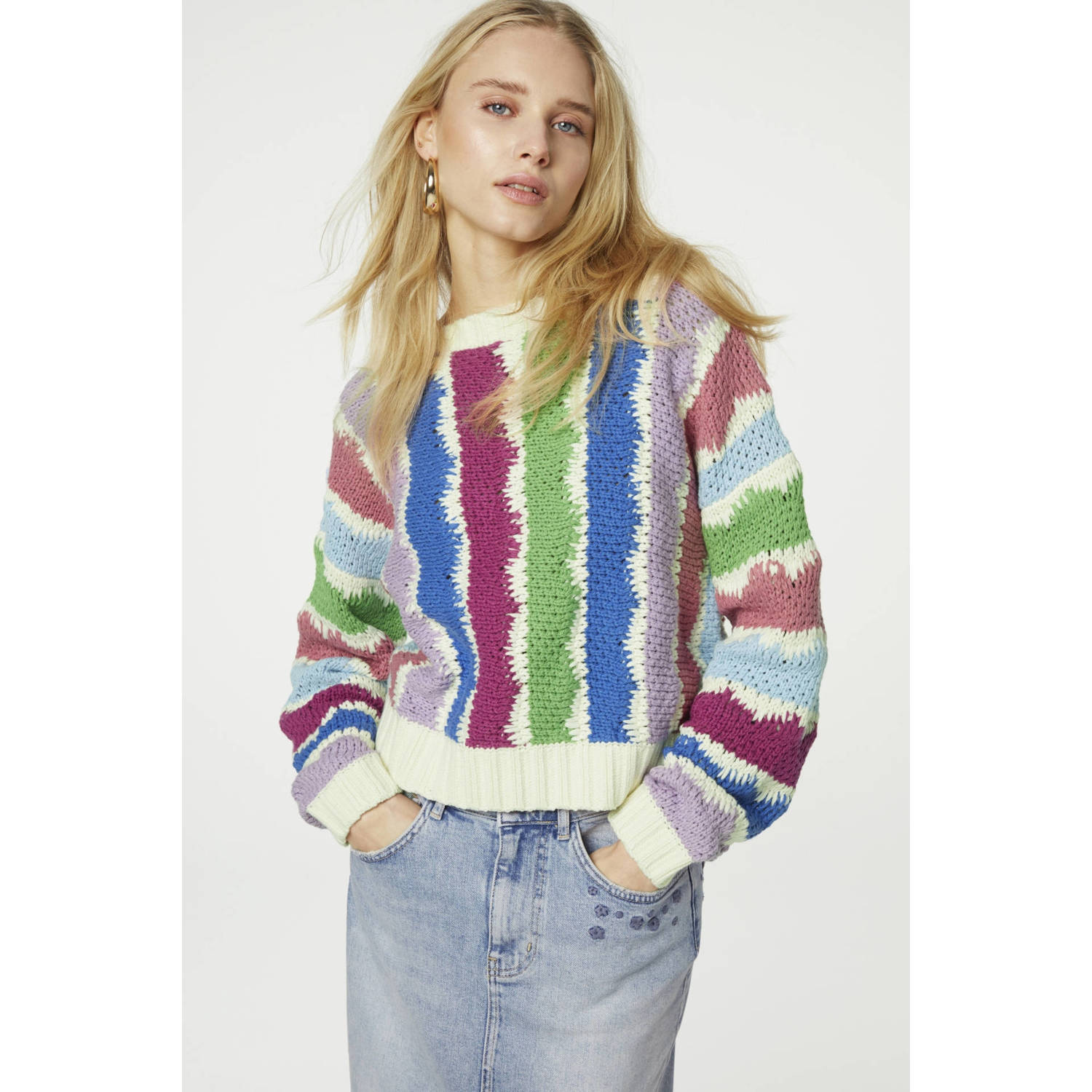 Fabienne Chapot Gestreepte Trui met Lange Mouwen Multicolor Dames
