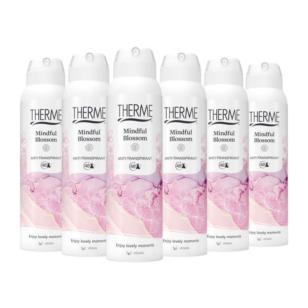 Therme Mindful Blossom Anti-Transpirant deodorant - 6 x 150 ml